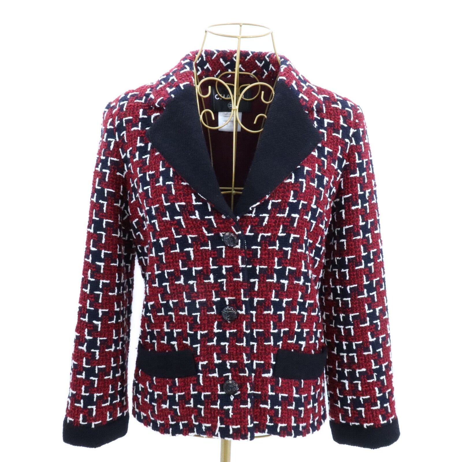 CHANEL Wool/Cotton/Nylon Tweed Jacket外套