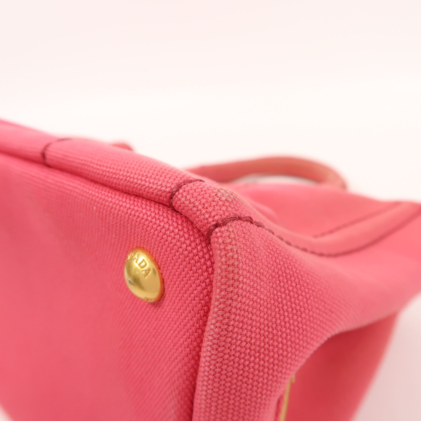 PRADA 帆布2 Way Shoulder金扣手挽肩背兩用袋