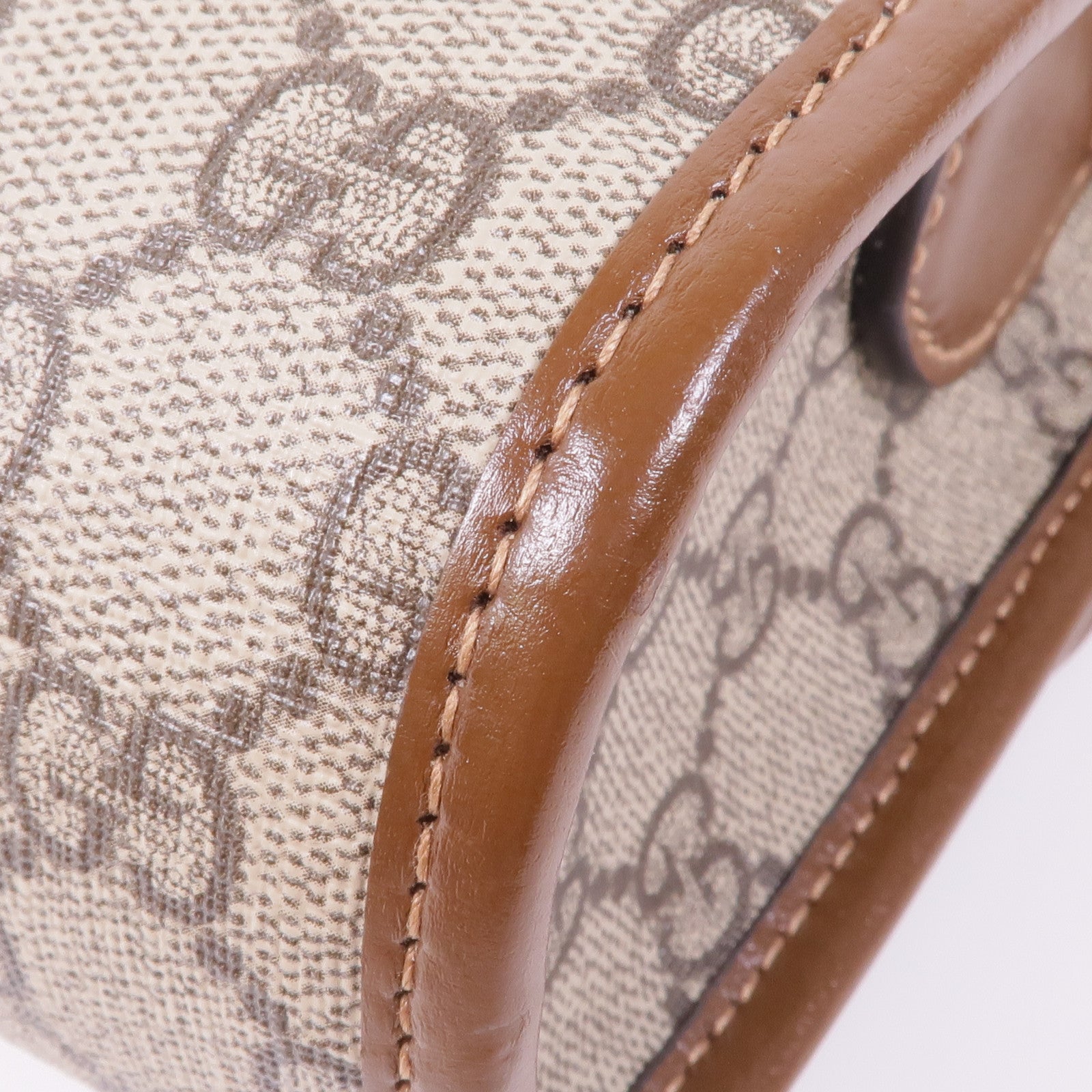 GUCCI 塗層帆布GG Supreme Interlocking金扣肩背袋