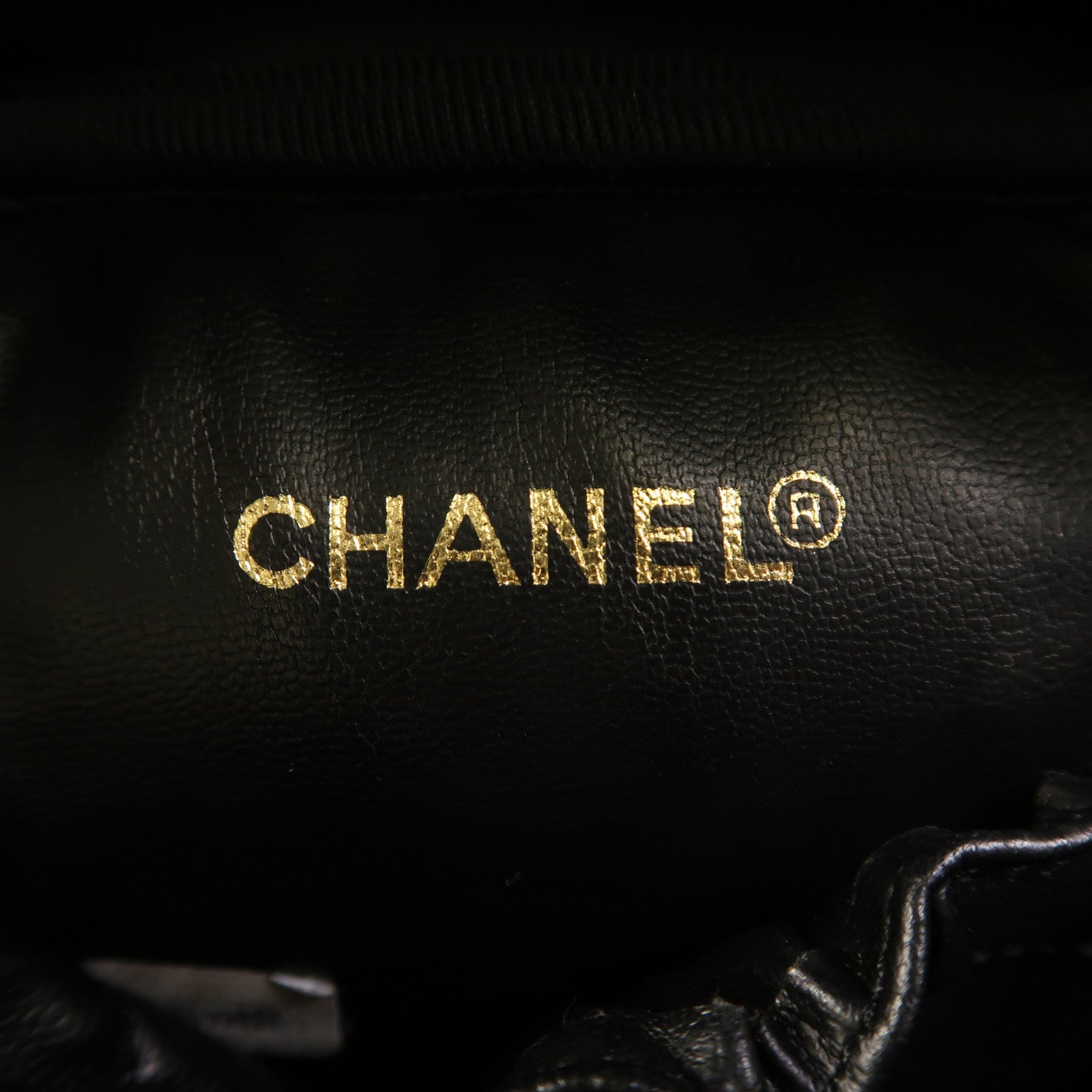 CHANEL 【激減優惠】牛皮皮革Vanity金扣手挽袋