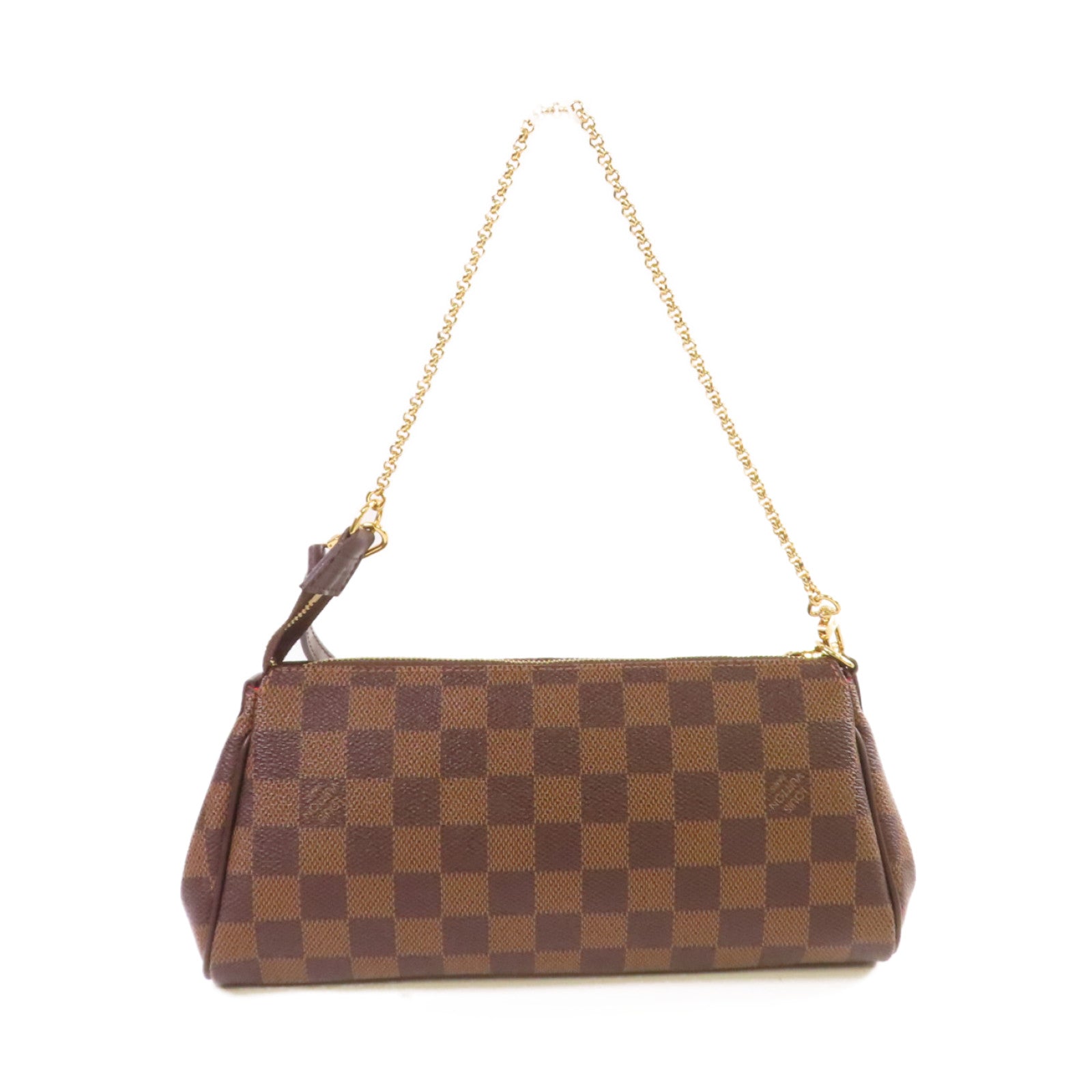 LOUIS VUITTON Damier Ebene Eva 2Way Shoulder Bag金扣手挽肩背兩用袋啡色