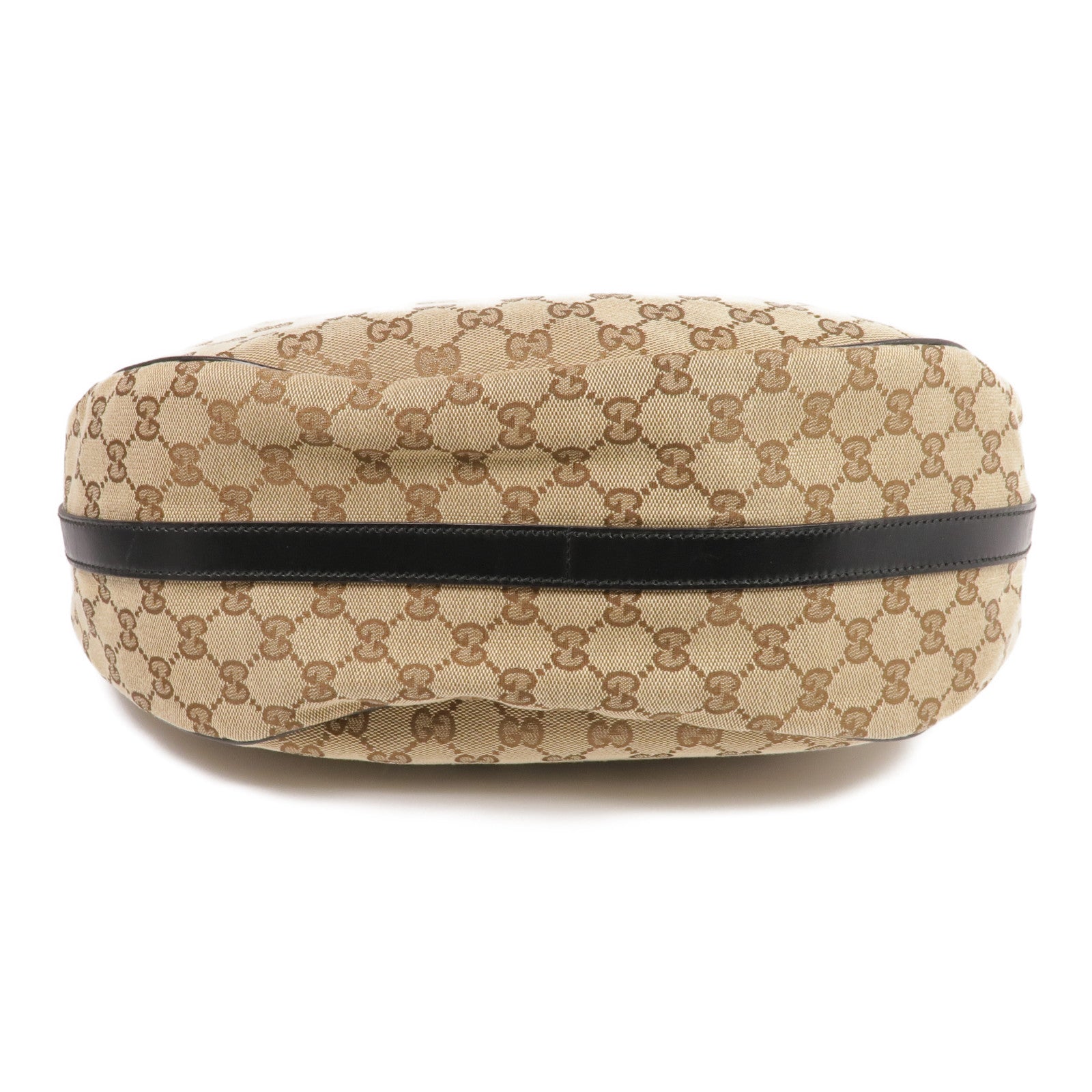 GUCCI 帆布GG Hobo Bag金扣肩背袋