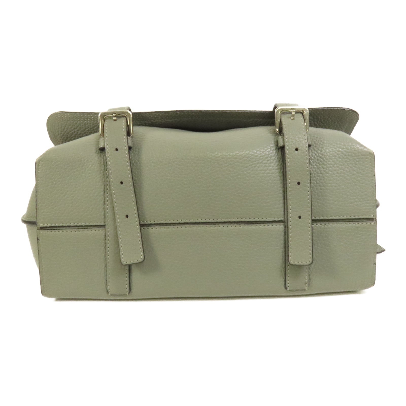 LOEWE 牛皮皮革Military Messenger銀扣肩背袋
