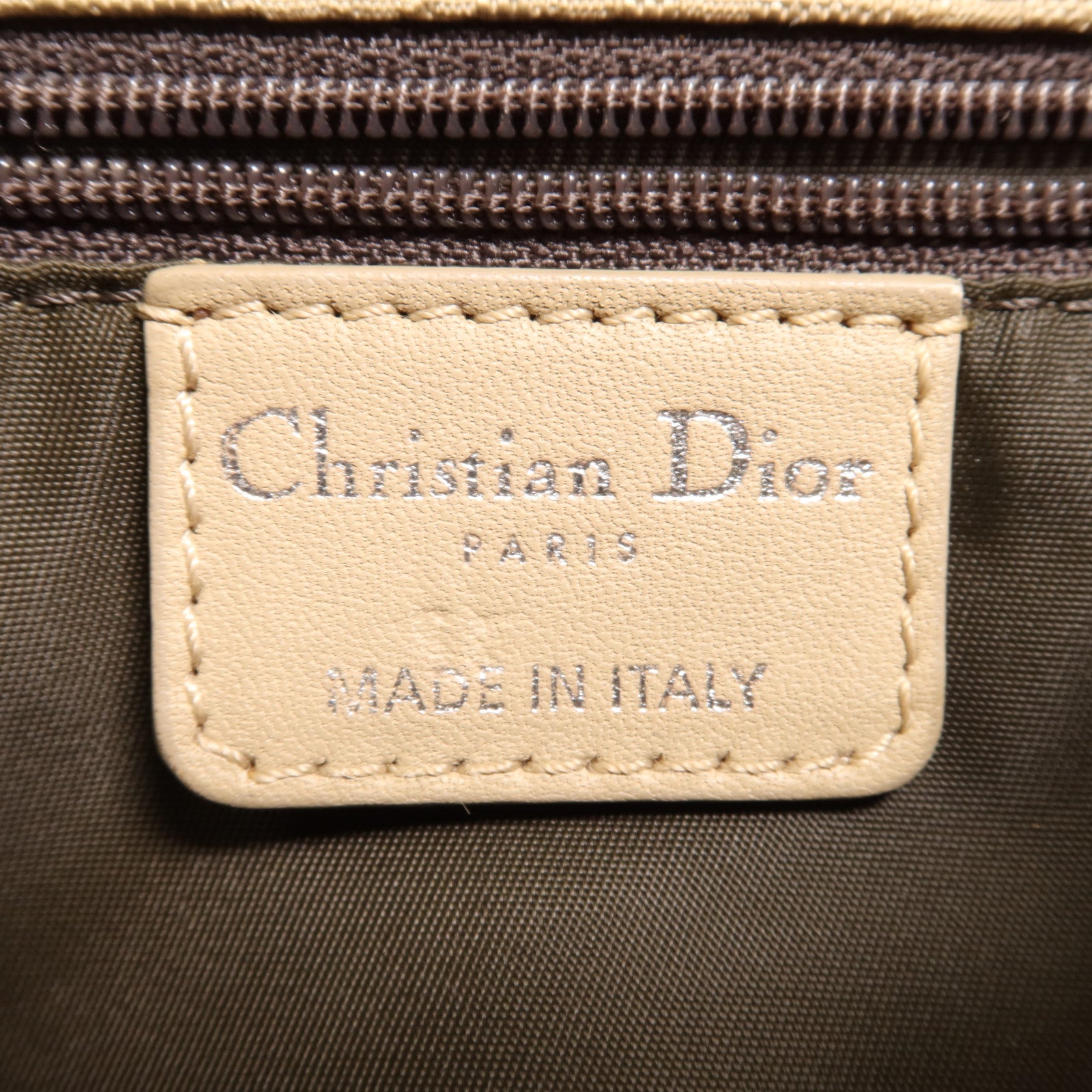 Dior 帆布Shoulder Bag銀扣肩背袋