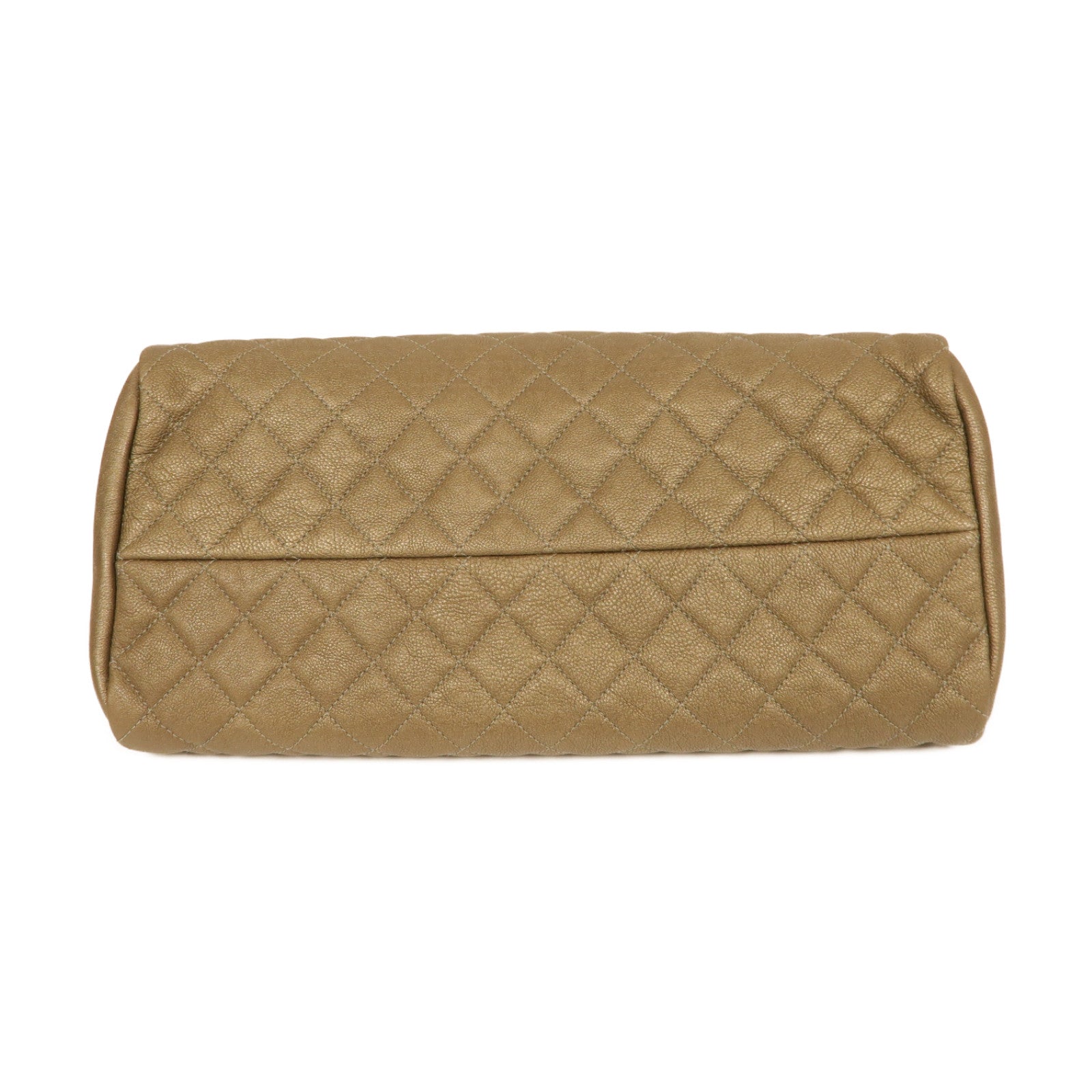 CHANEL 【激減優惠】Caviar皮革Chain Shoulder Bag銀扣鏈帶肩背袋青銅色
