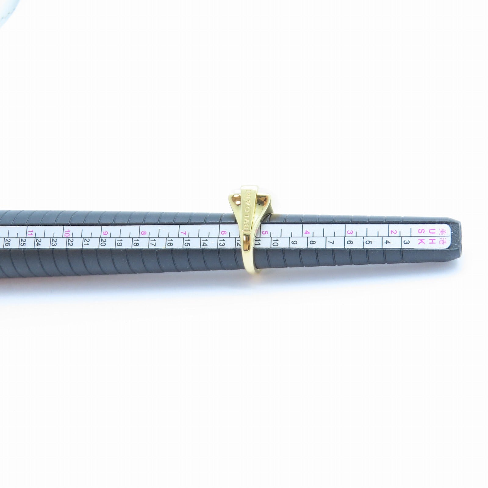 BVLGARI 18K黃金Allegra Quartz Ring石英戒指US#5.25