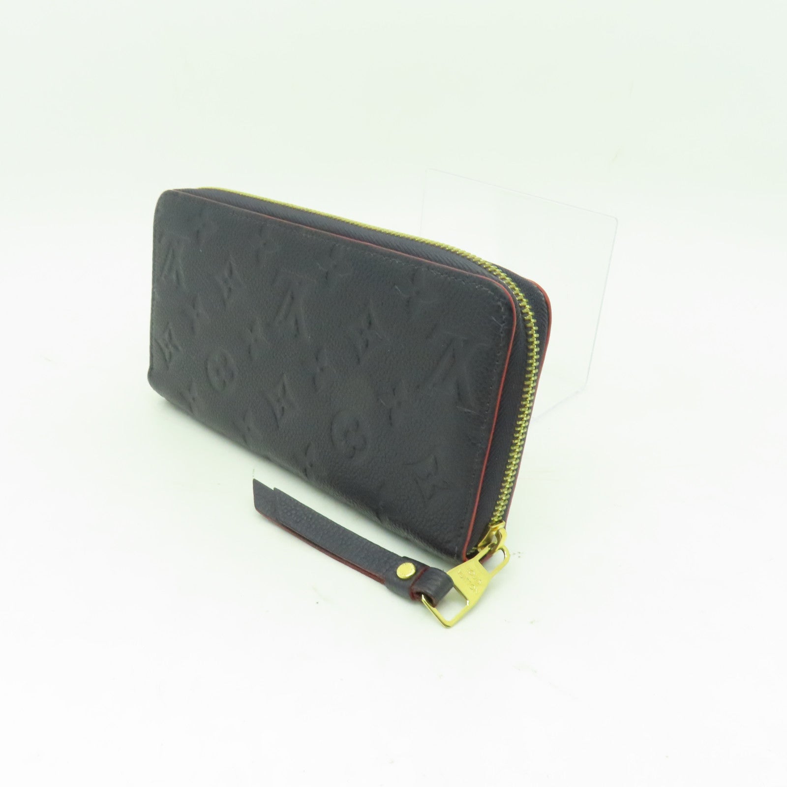 LOUIS VUITTON 【激減優惠】Monogram Empreinte Zipper Long Wallet金扣長錢包深藍色