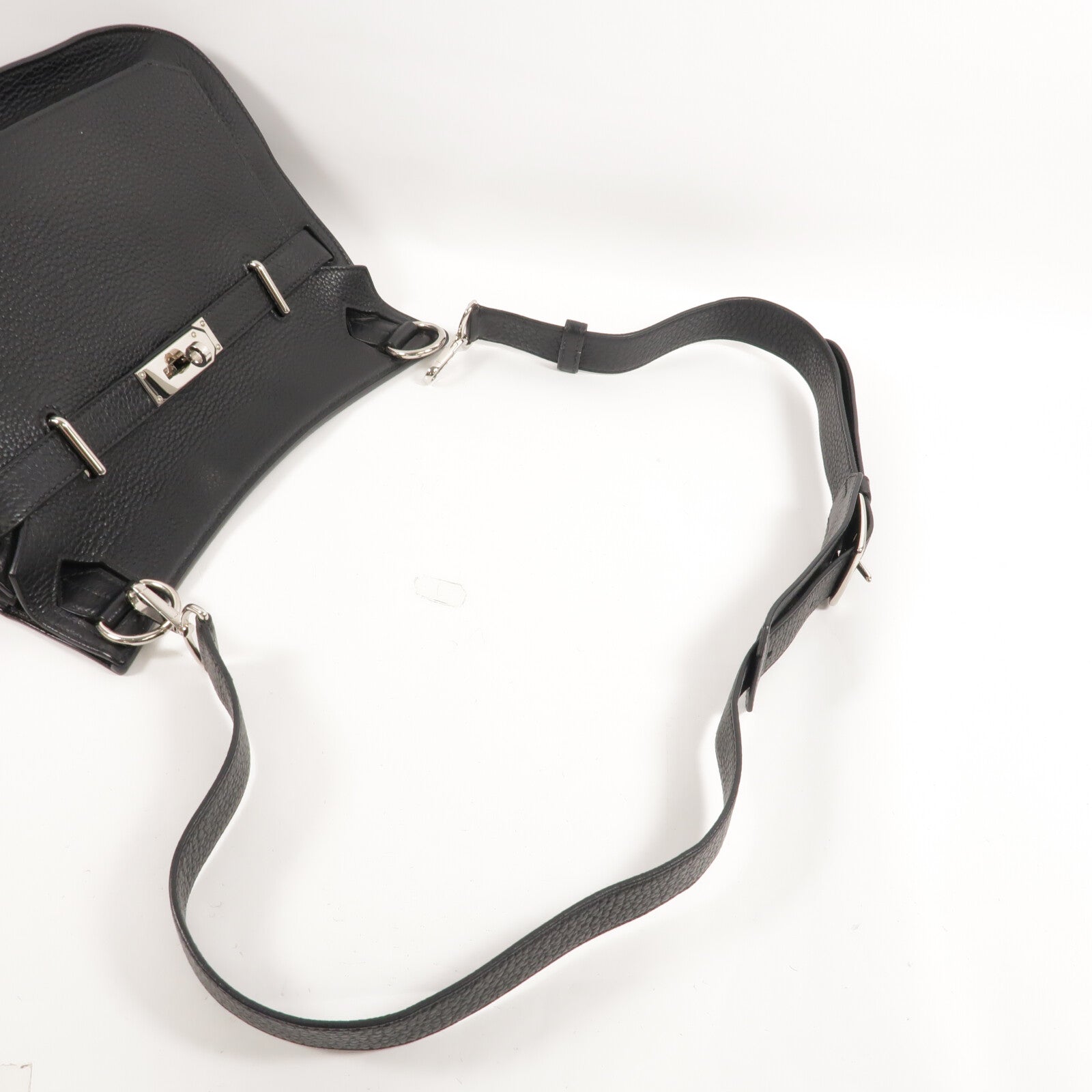 HERMES Clemence皮革Jypsiere 31肩背袋Noir