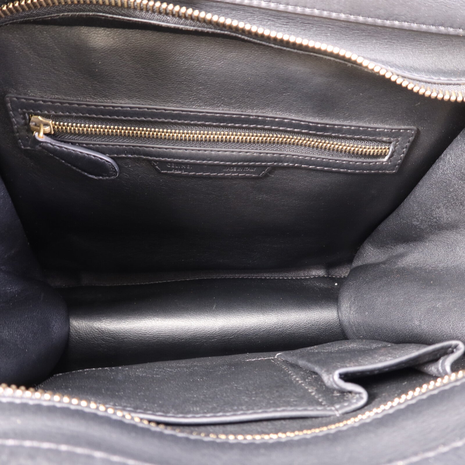 CELINE 牛皮皮革Mini Luggage金扣手挽袋