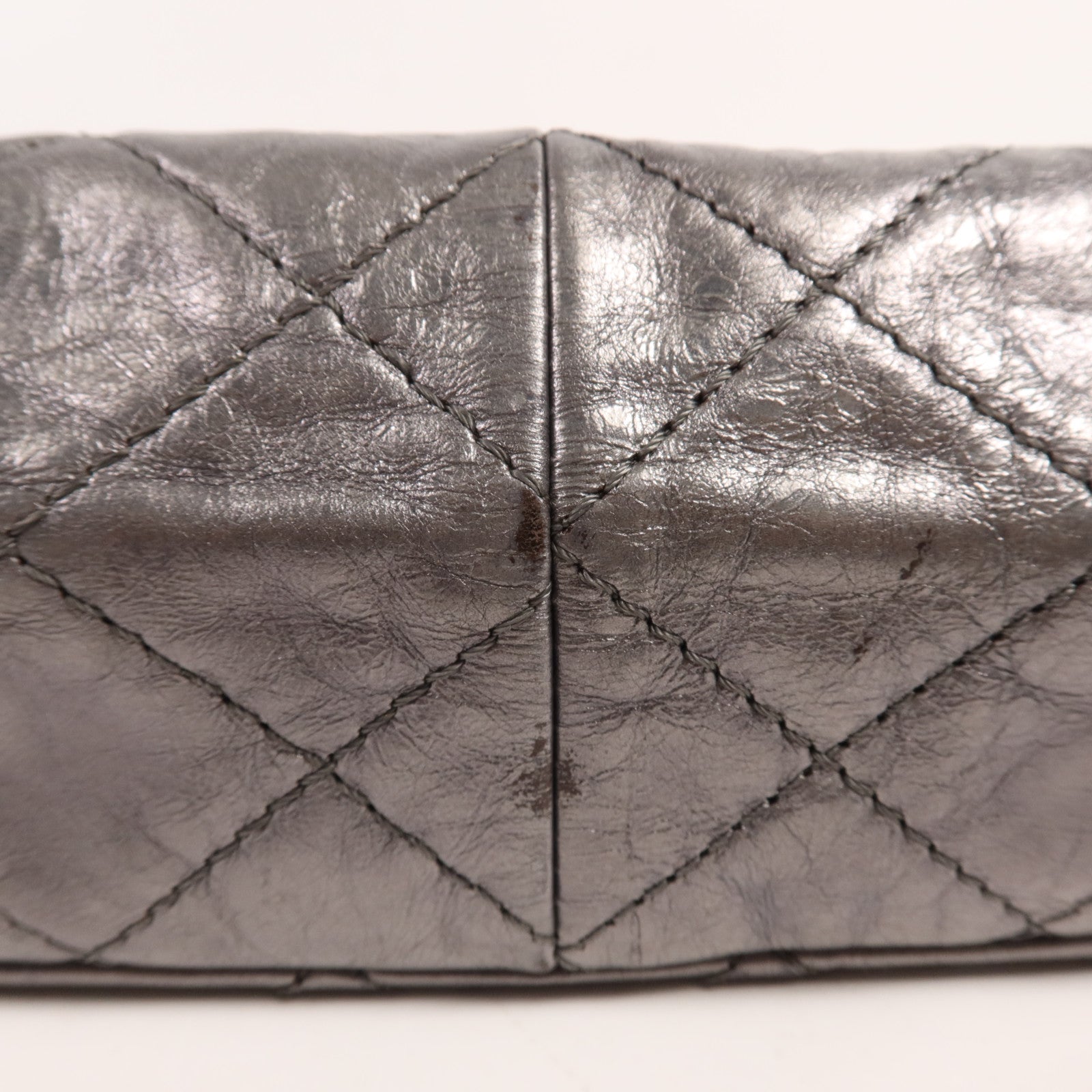 CHANEL 牛皮皮革Chanel 2.55銀扣鏈帶肩背袋