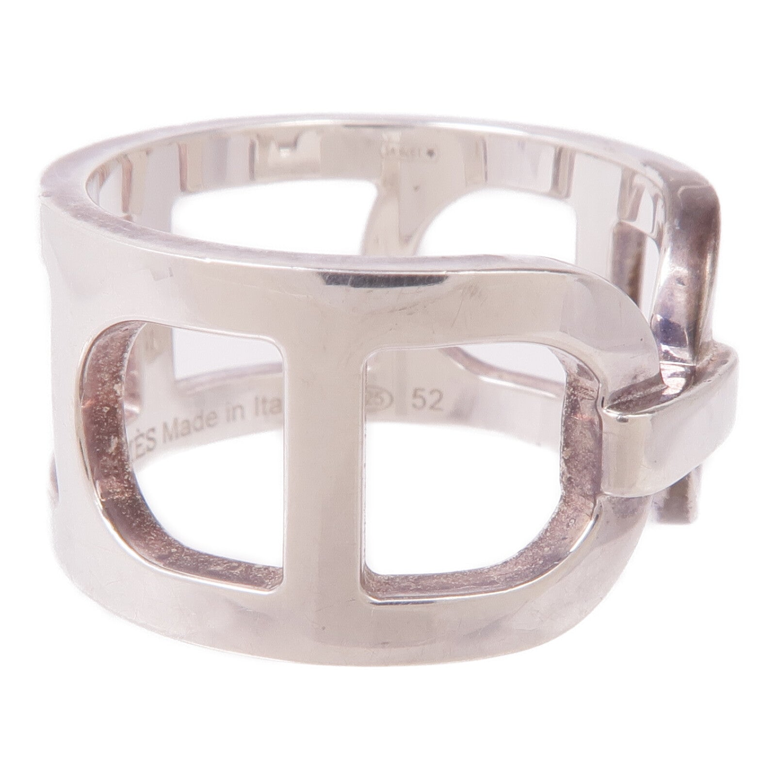 HERMES 925純銀Ever Chaine d'ancre Ring戒指Hermes#52/US#6