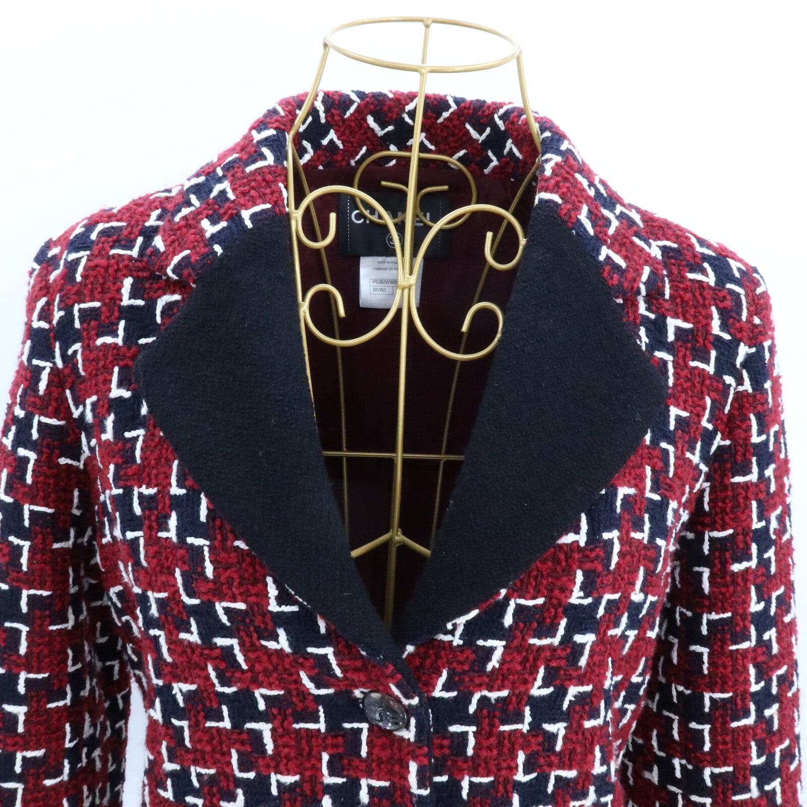 CHANEL Wool/Cotton/Nylon Tweed Jacket外套