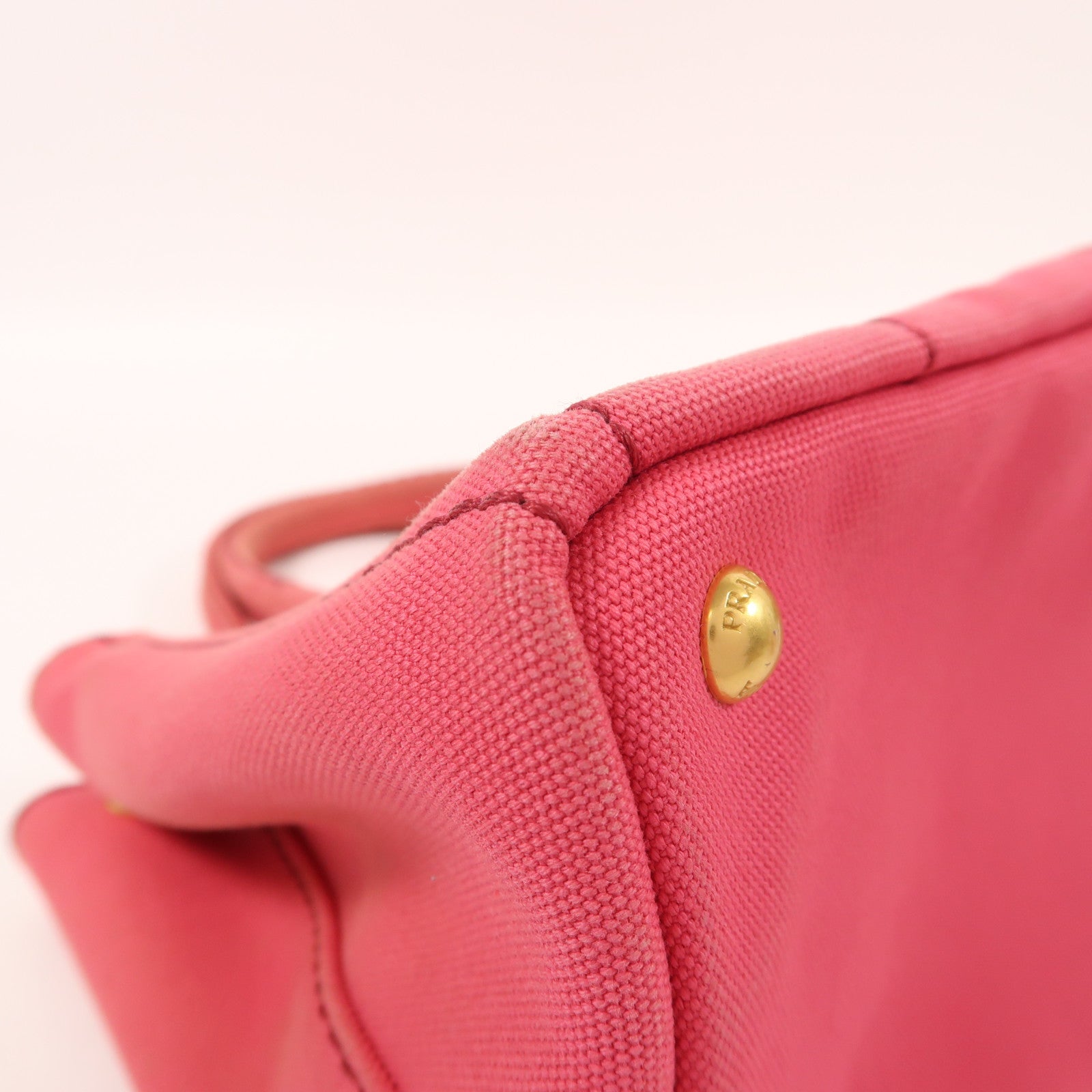 PRADA 帆布2 Way Shoulder金扣手挽肩背兩用袋