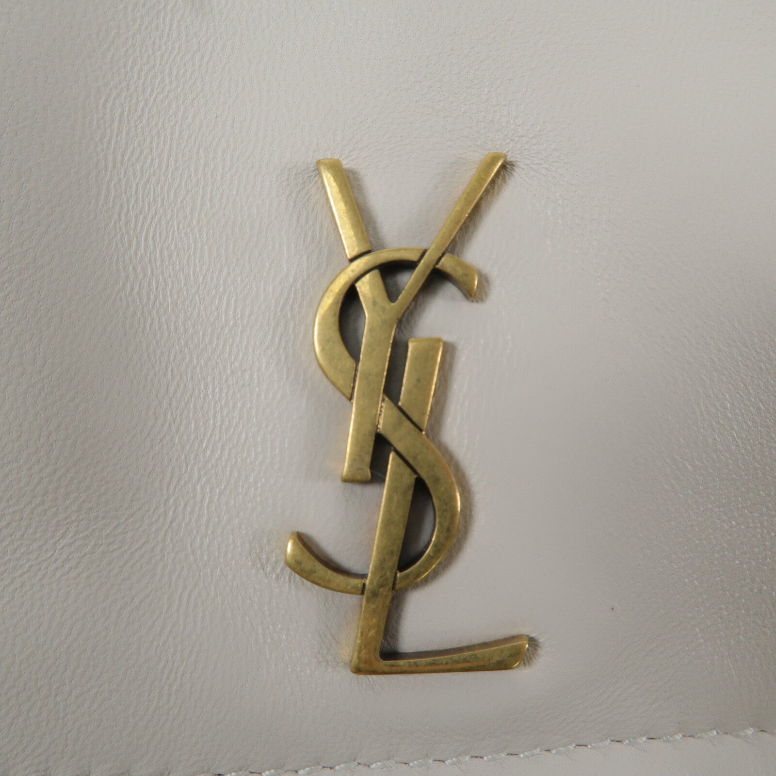 SAINT LAURENT 羊皮皮革Mini Nolita鏈帶肩背袋
