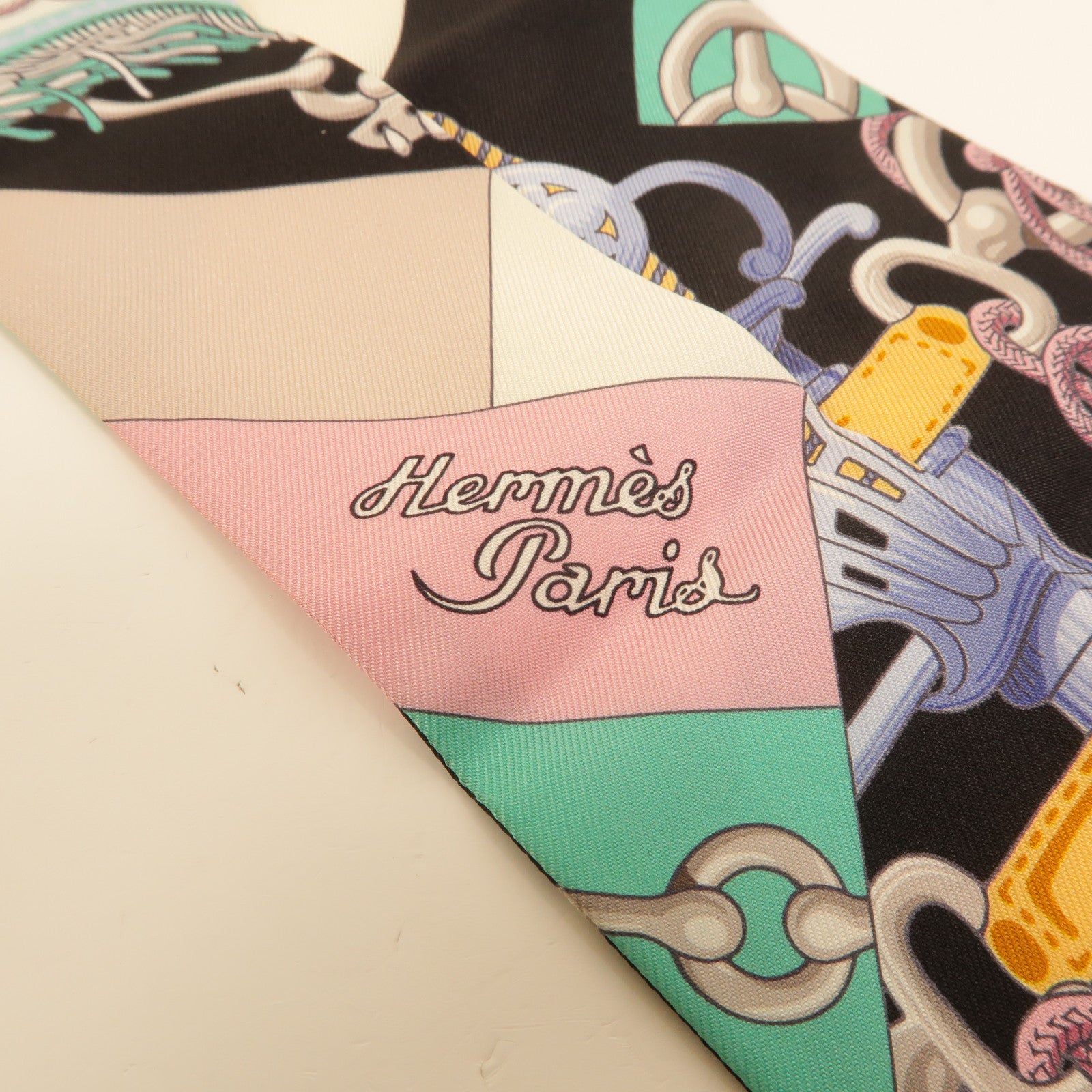 HERMES 絲質Twilly絲巾
