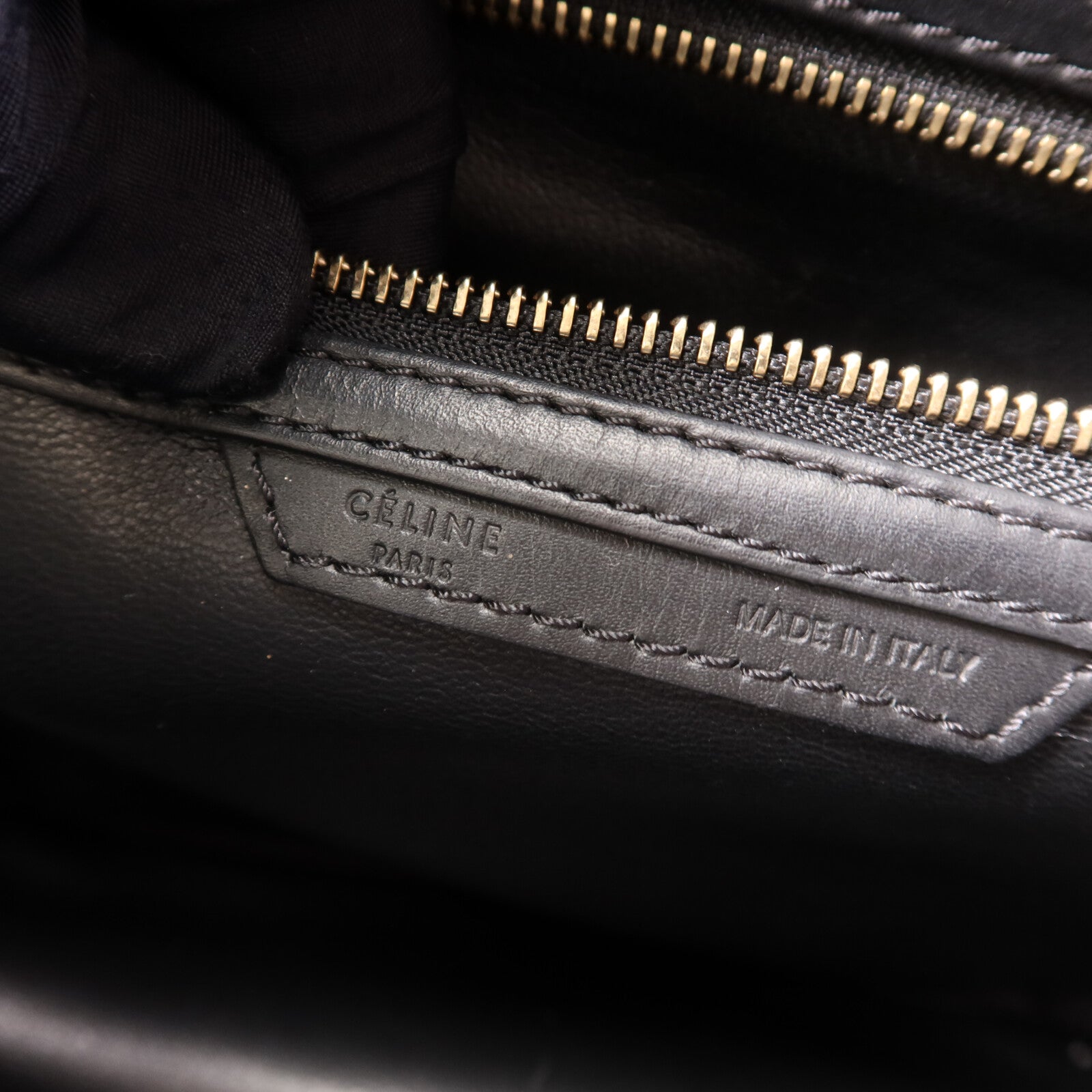 CELINE 牛皮皮革Mini Luggage金扣手挽袋