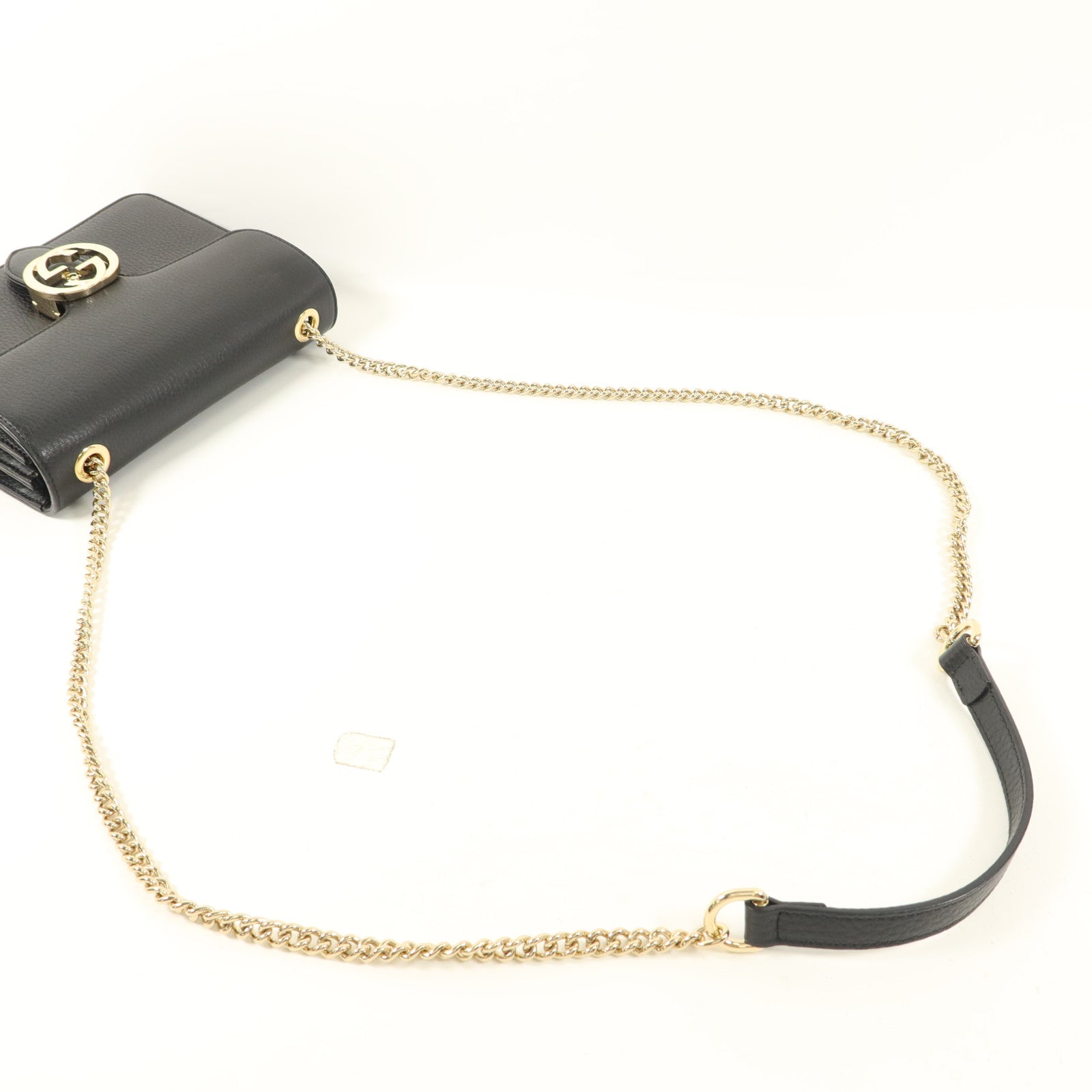 GUCCI 牛皮皮革Chain Shoulder鏈帶肩背袋