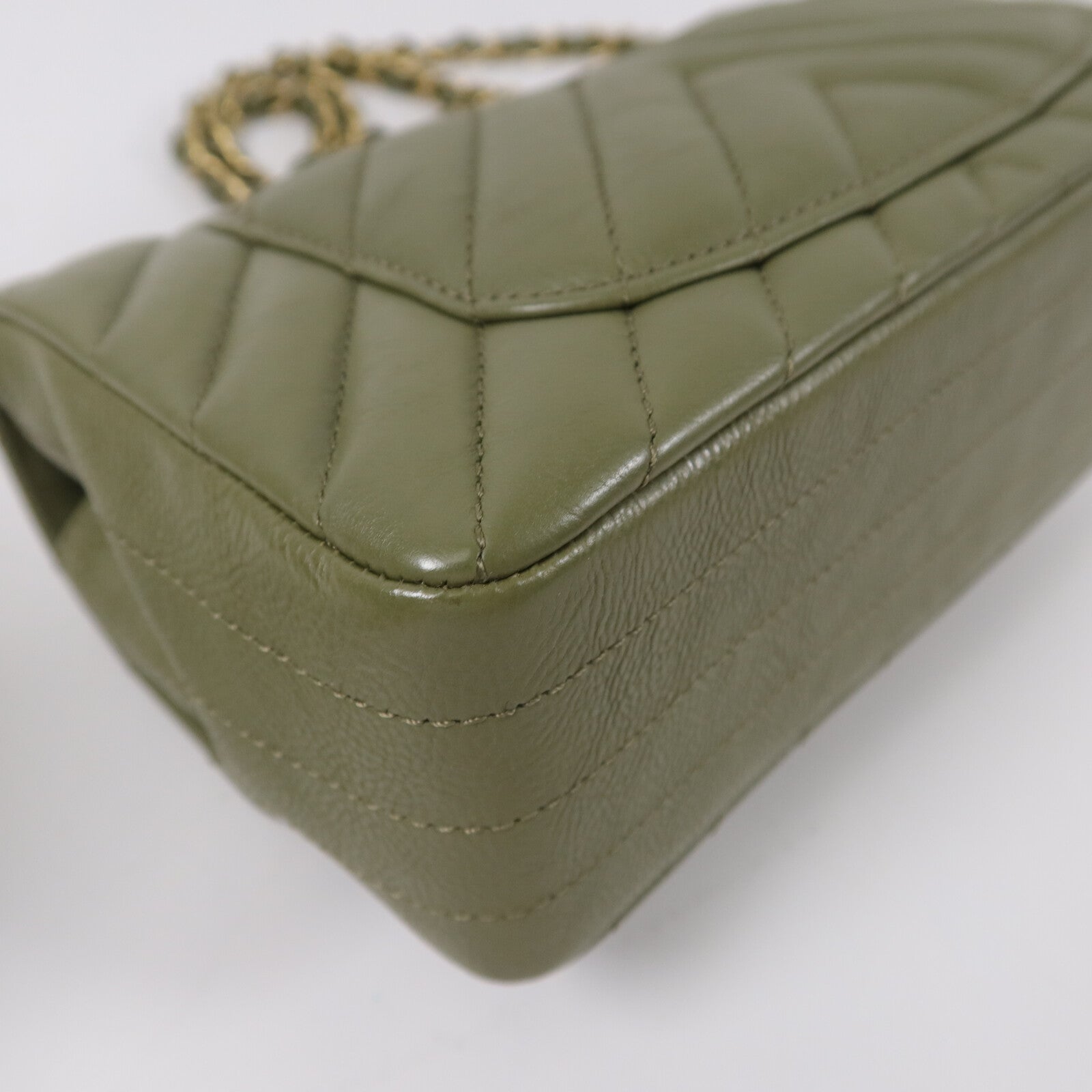 CHANEL 牛皮皮革Mini Classic 20鏈帶肩背袋