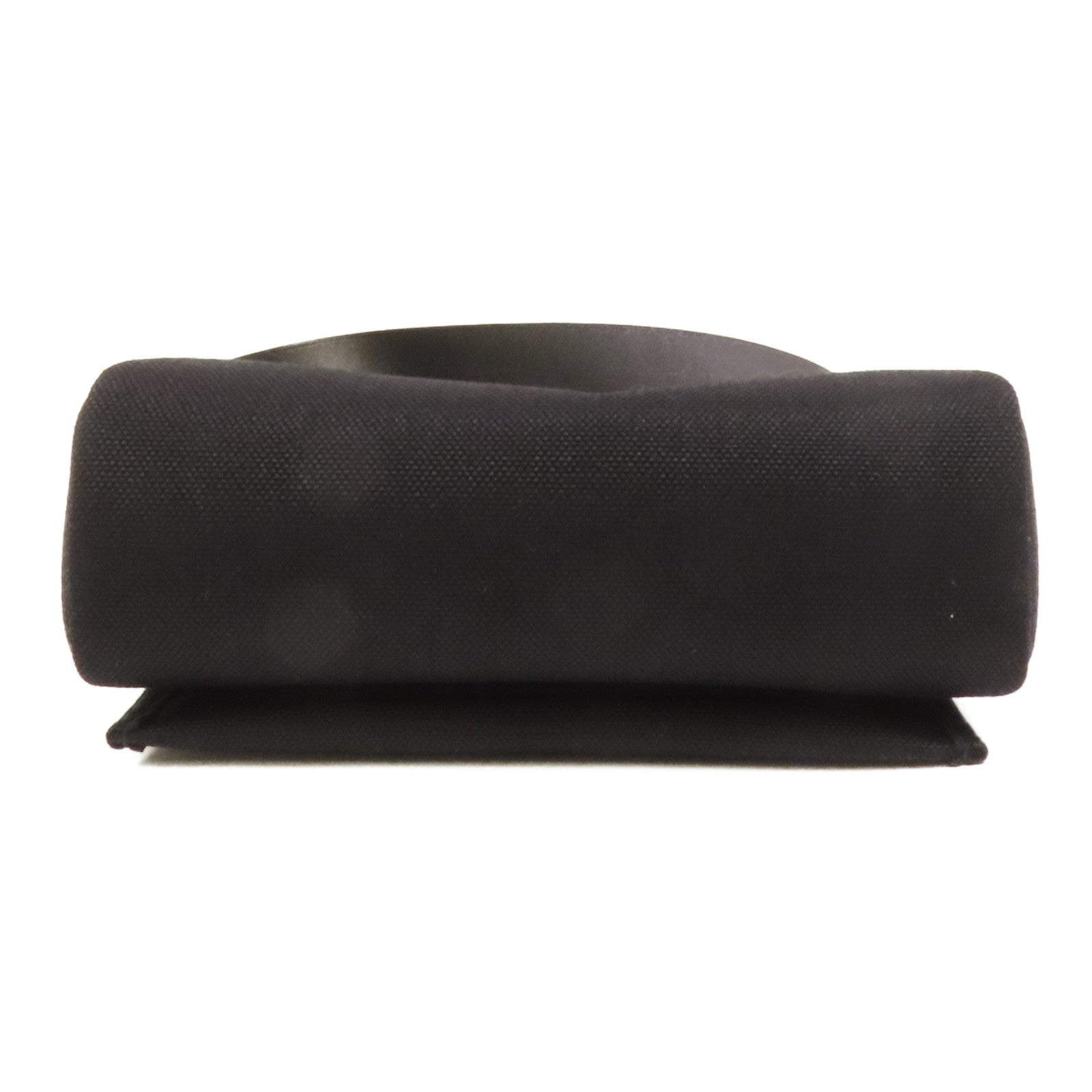 HERMES 帆布Mini Herbag銀扣肩背袋Noir