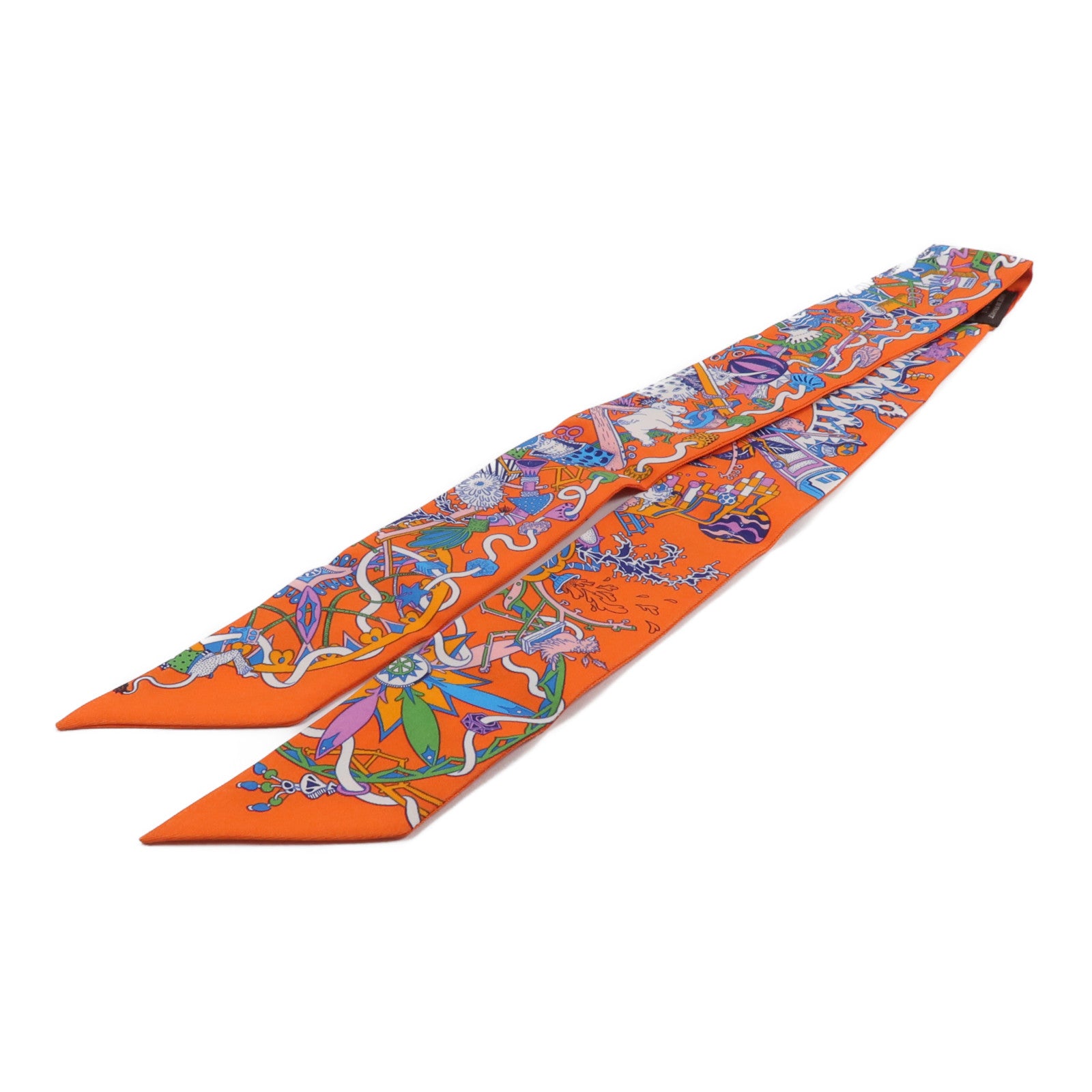 HERMES 絲質Twilly絲巾
