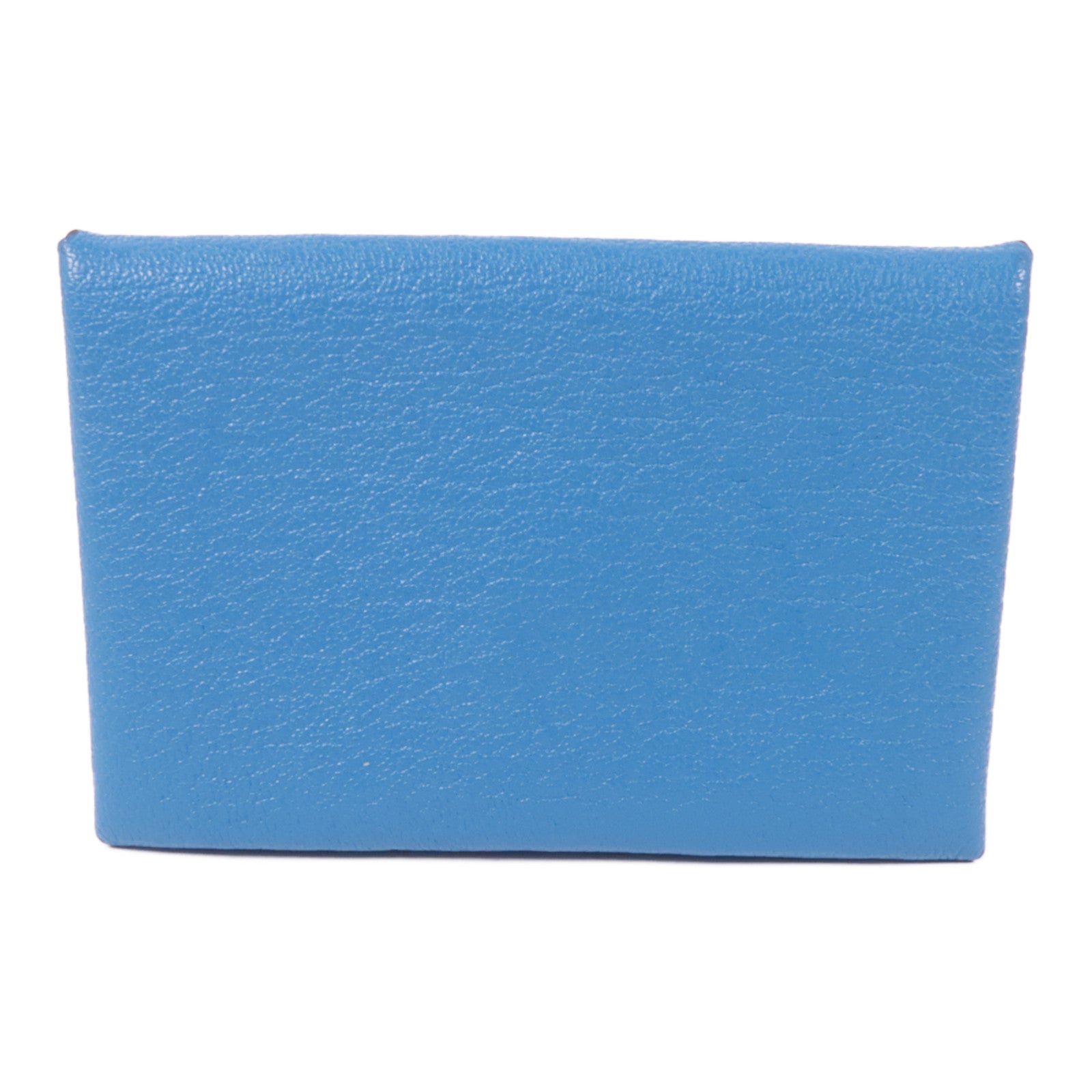 HERMES Mysore皮革Calvi Card Case銀扣卡片套