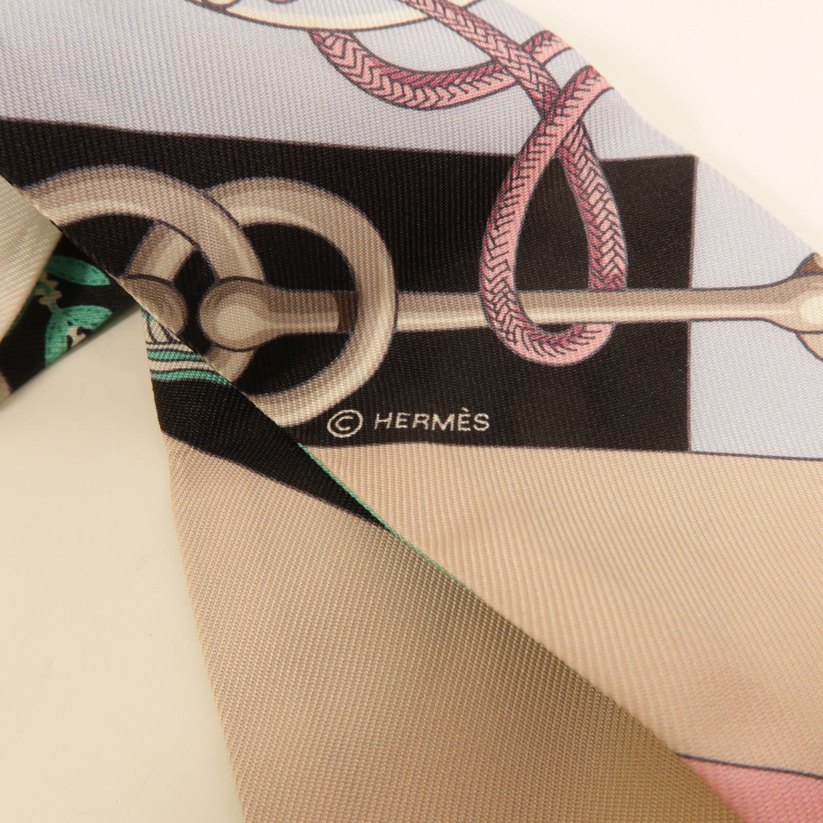 HERMES 絲質Twilly絲巾