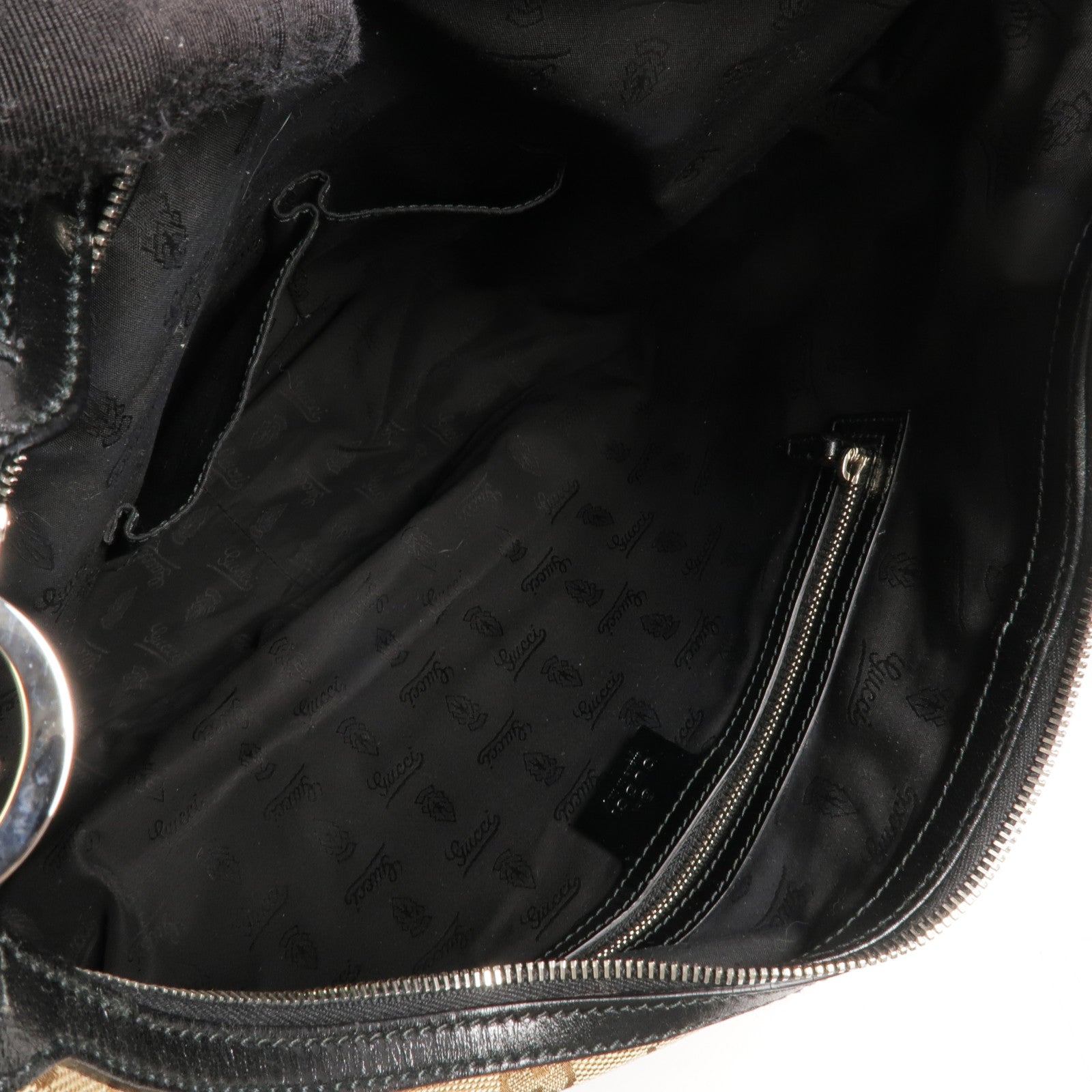 GUCCI 帆布GG Hobo Bag金扣肩背袋