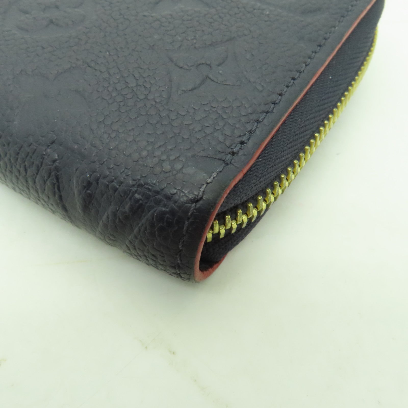 LOUIS VUITTON 【激減優惠】Monogram Empreinte Zipper Long Wallet金扣長錢包深藍色
