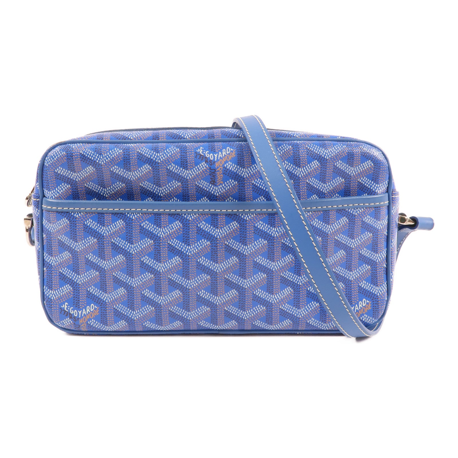 GOYARD 塗層帆布Sac Cap Vert銀扣肩背袋