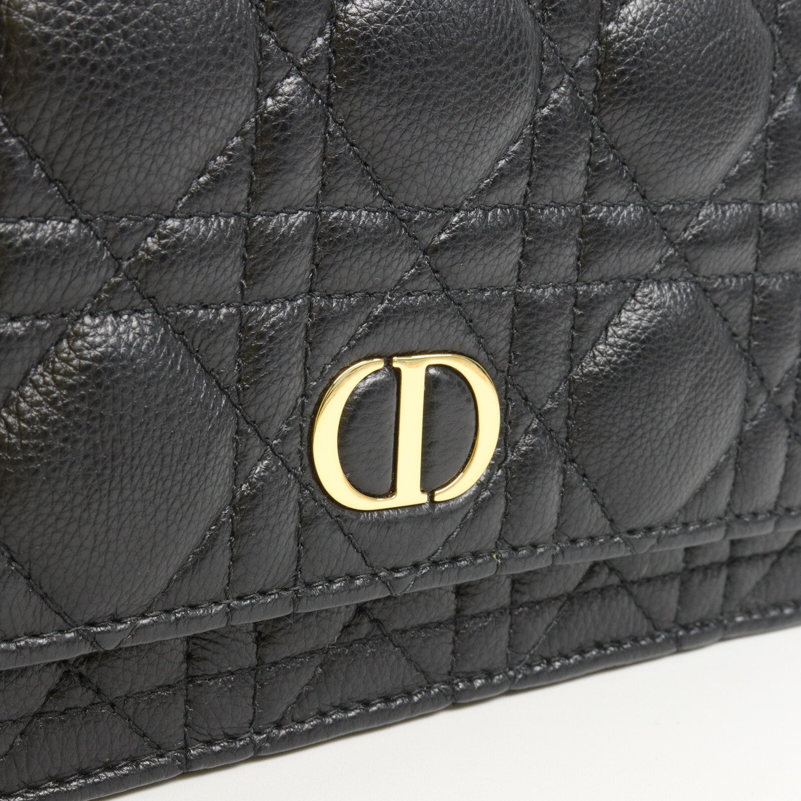 Dior Cannage皮革Caro Pouch With Chain鏈帶肩背袋