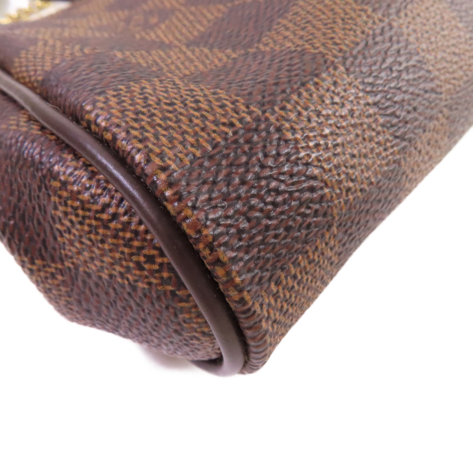 LOUIS VUITTON Damier Ebene Eva 2Way Shoulder Bag金扣手挽肩背兩用袋啡色