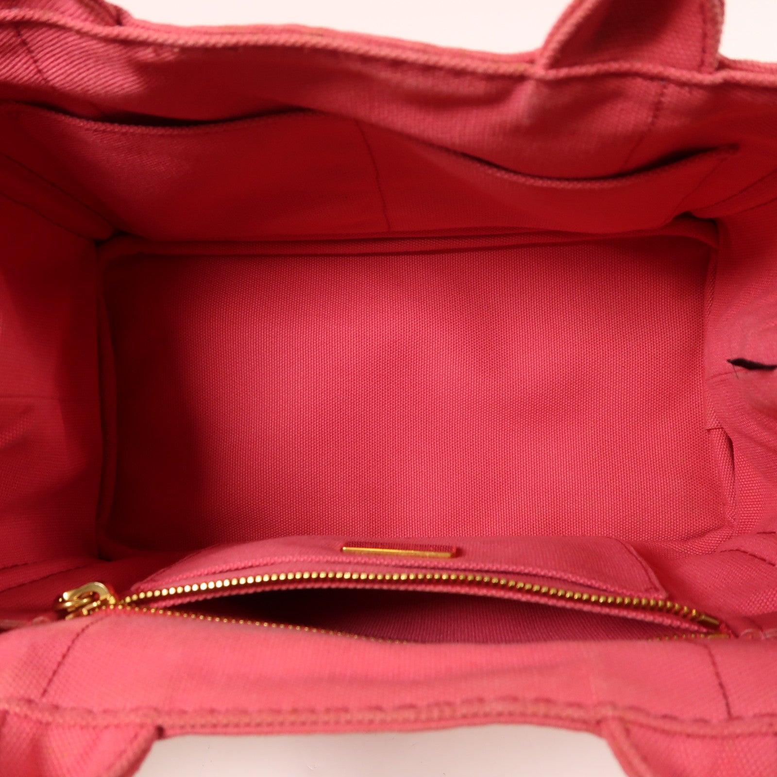 PRADA 帆布2 Way Shoulder金扣手挽肩背兩用袋