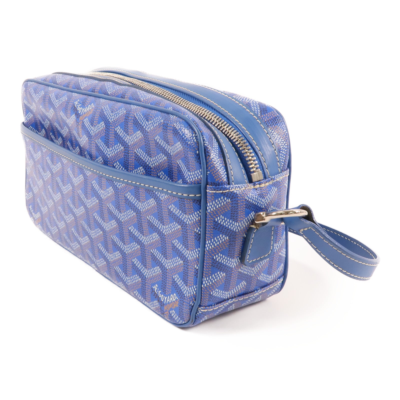 GOYARD 塗層帆布Sac Cap Vert銀扣肩背袋
