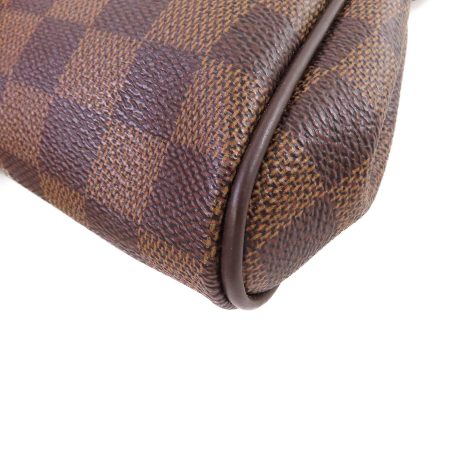 LOUIS VUITTON Damier Ebene Eva 2Way Shoulder Bag金扣手挽肩背兩用袋啡色