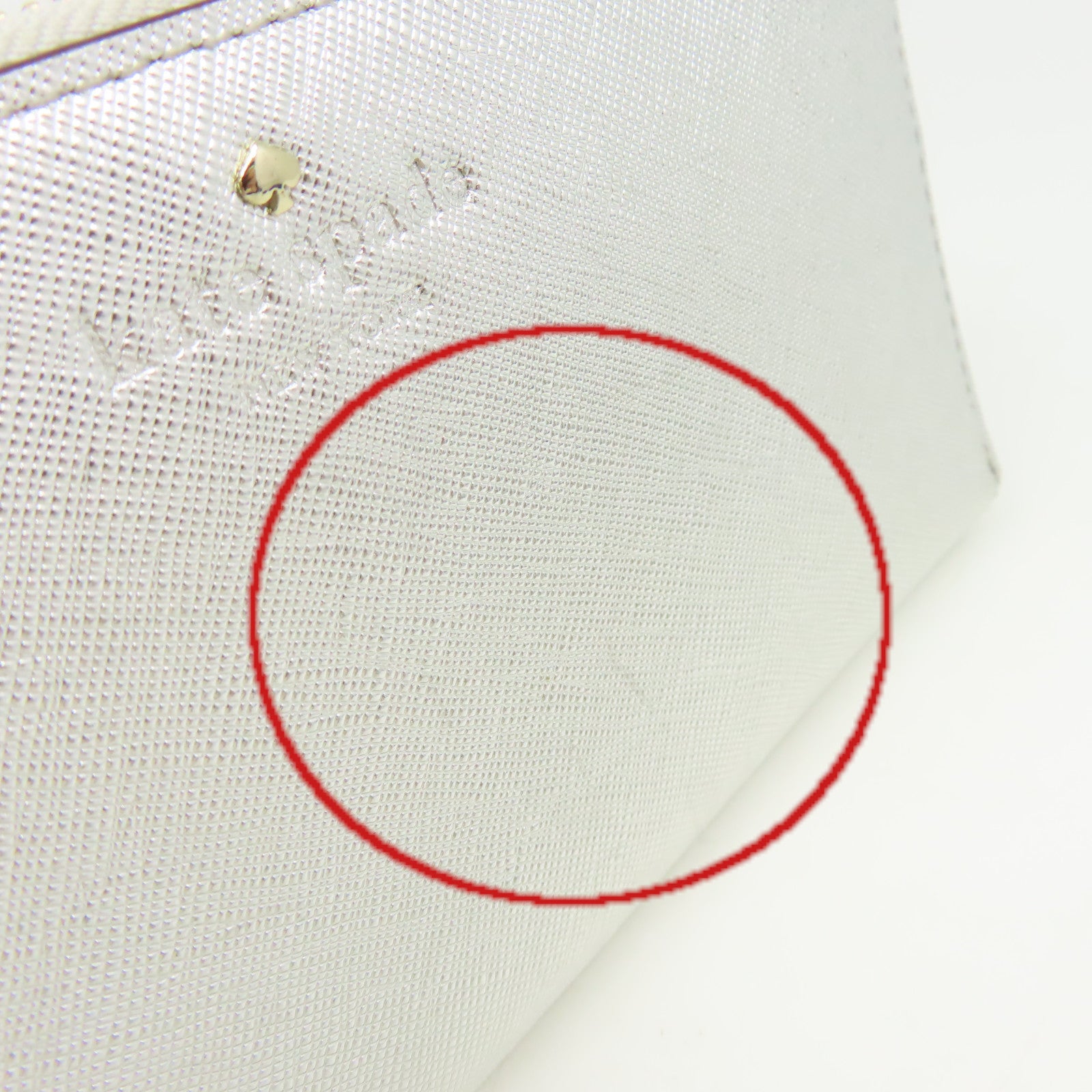 Kate Spade 【激減優惠】牛皮皮革Round Long Wallet拉鏈長錢包銀色
