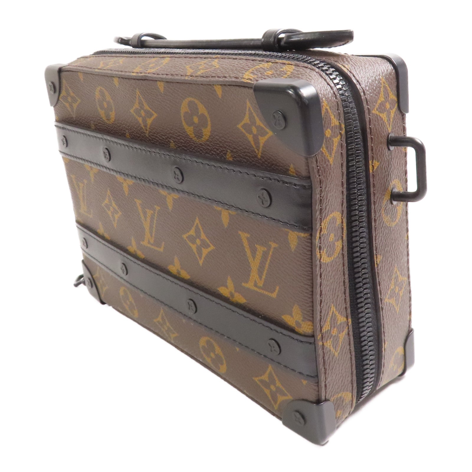 LOUIS VUITTON Monogram Macassar Handle Soft Truck手挽肩背兩用袋