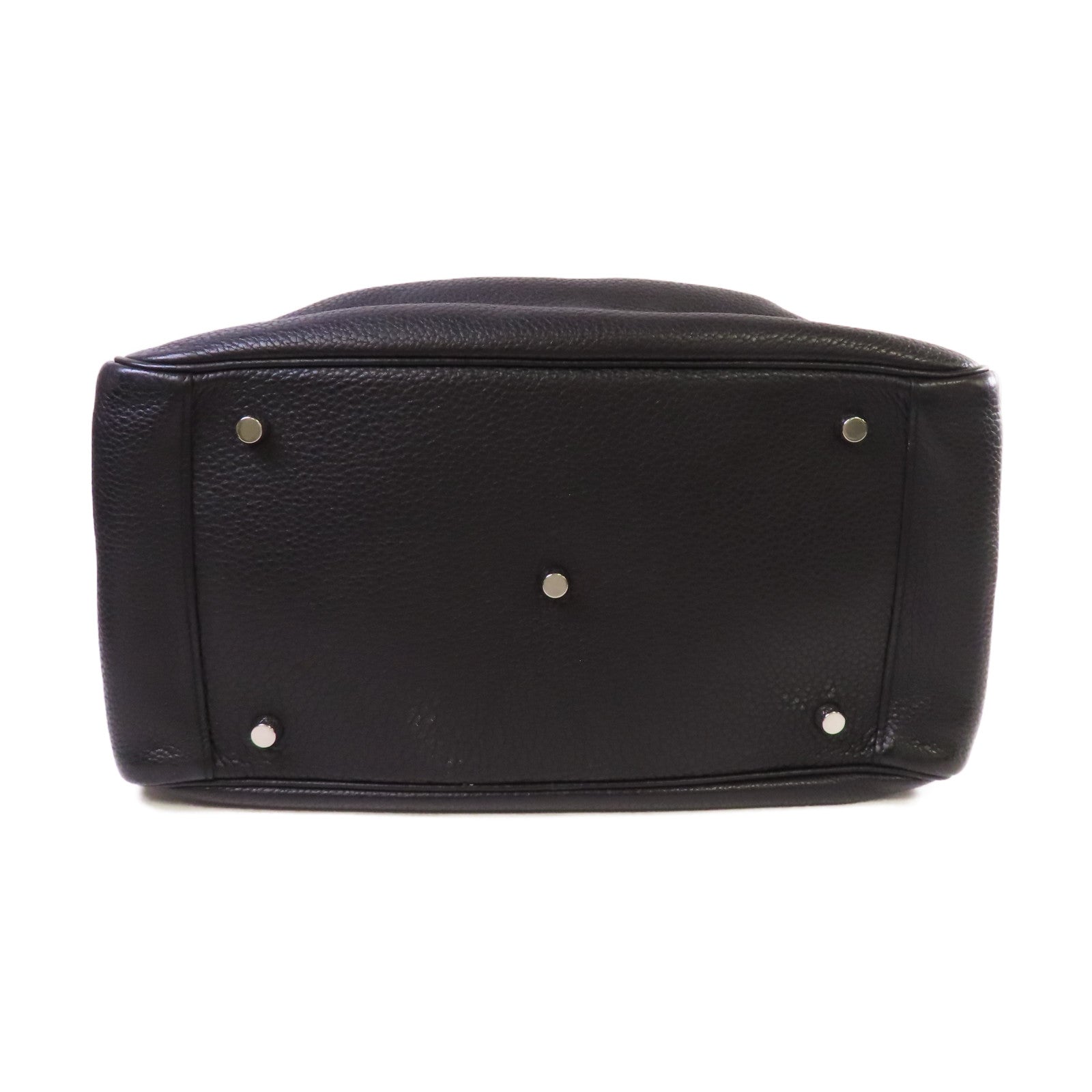 HERMES 【激減優惠】Clemence皮革Lindy 34 Shoulder Bag銀扣肩背袋黑色