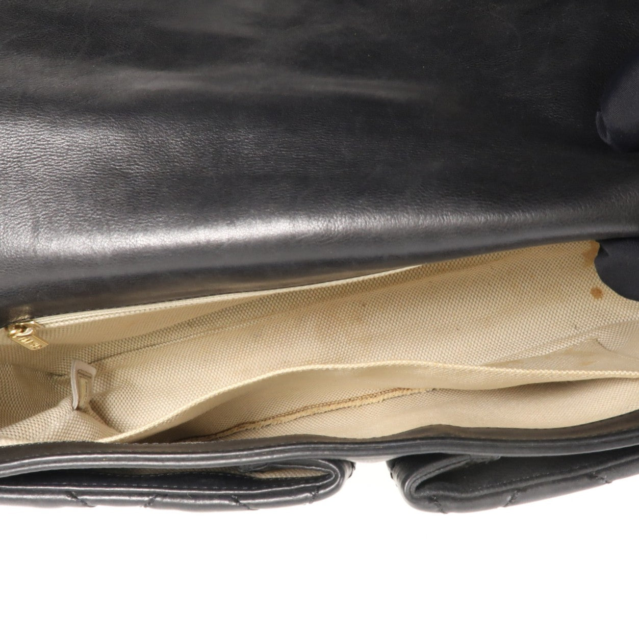 CHANEL 牛皮皮革Chain Shoulder金扣鏈帶肩背袋