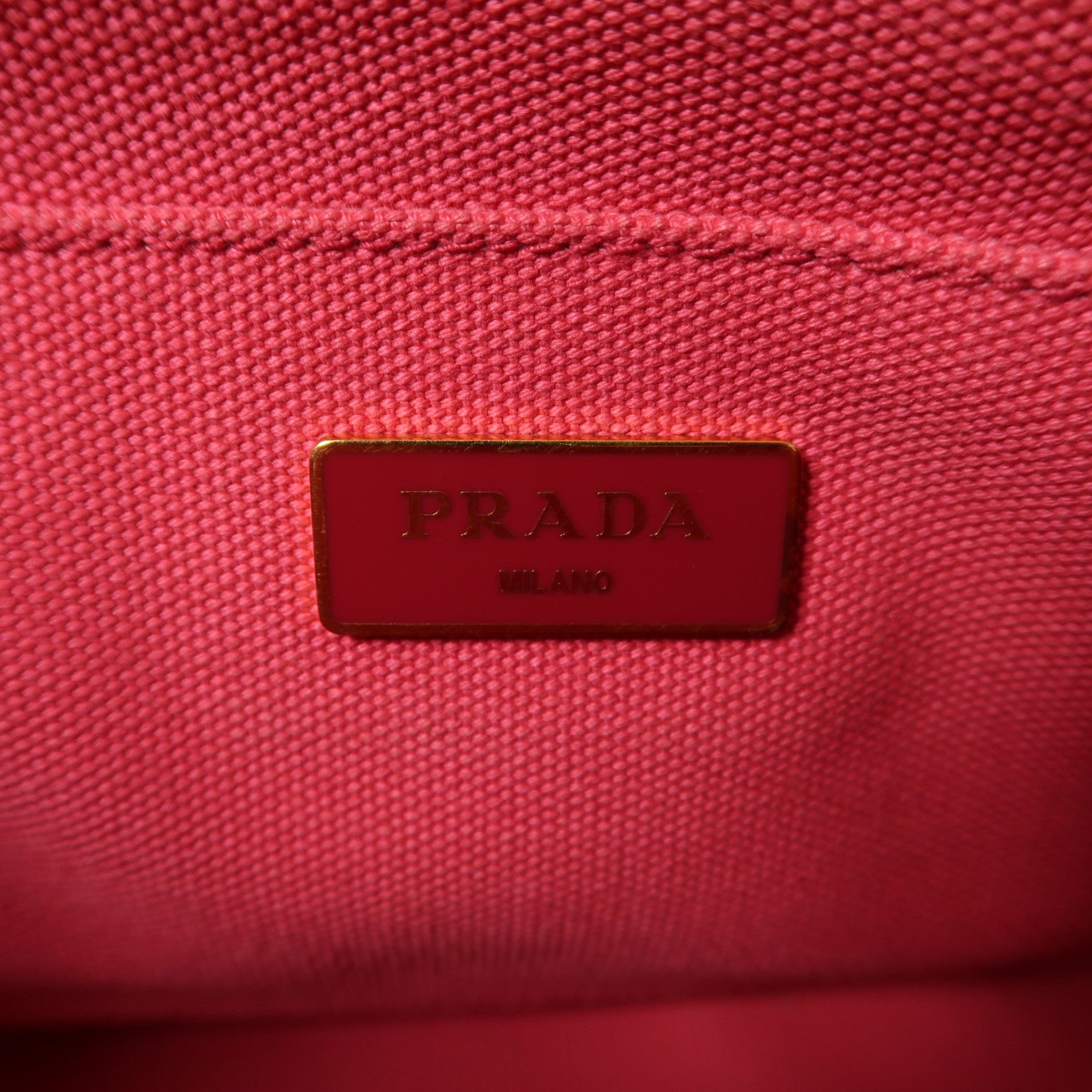PRADA 帆布2 Way Shoulder金扣手挽肩背兩用袋