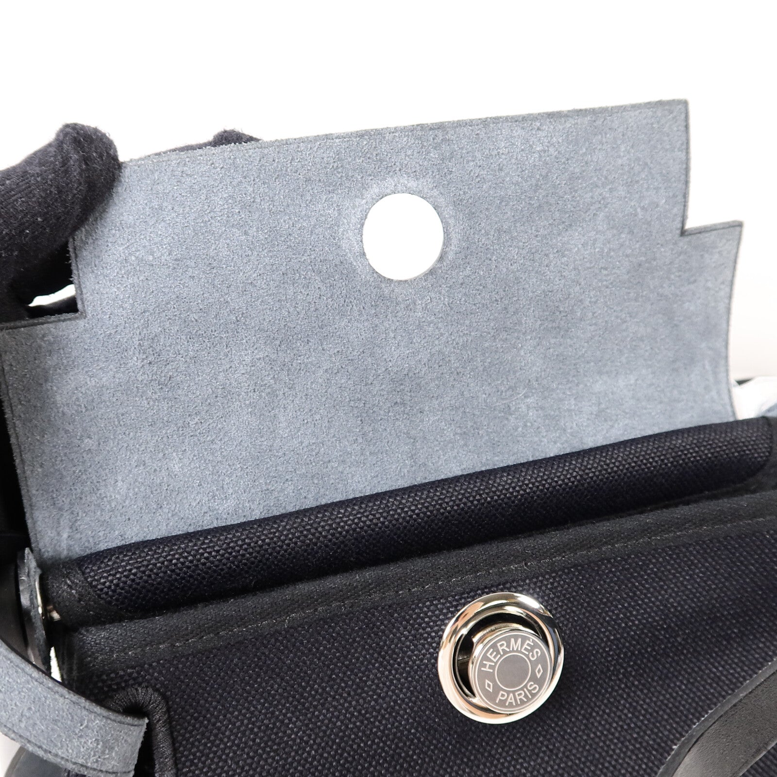 HERMES Toile H Mini Herbag肩背袋Noir