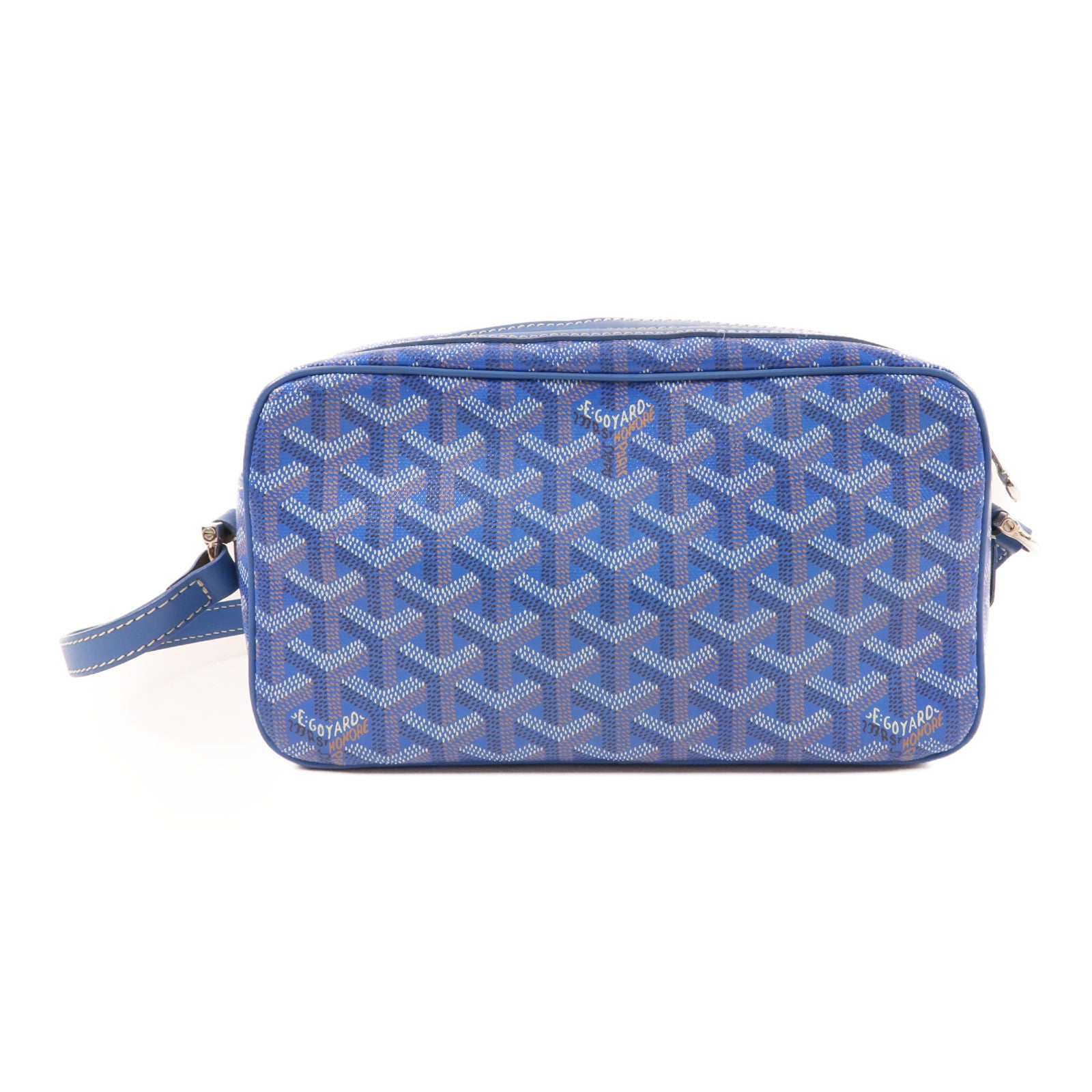 GOYARD 塗層帆布Sac Cap Vert銀扣肩背袋