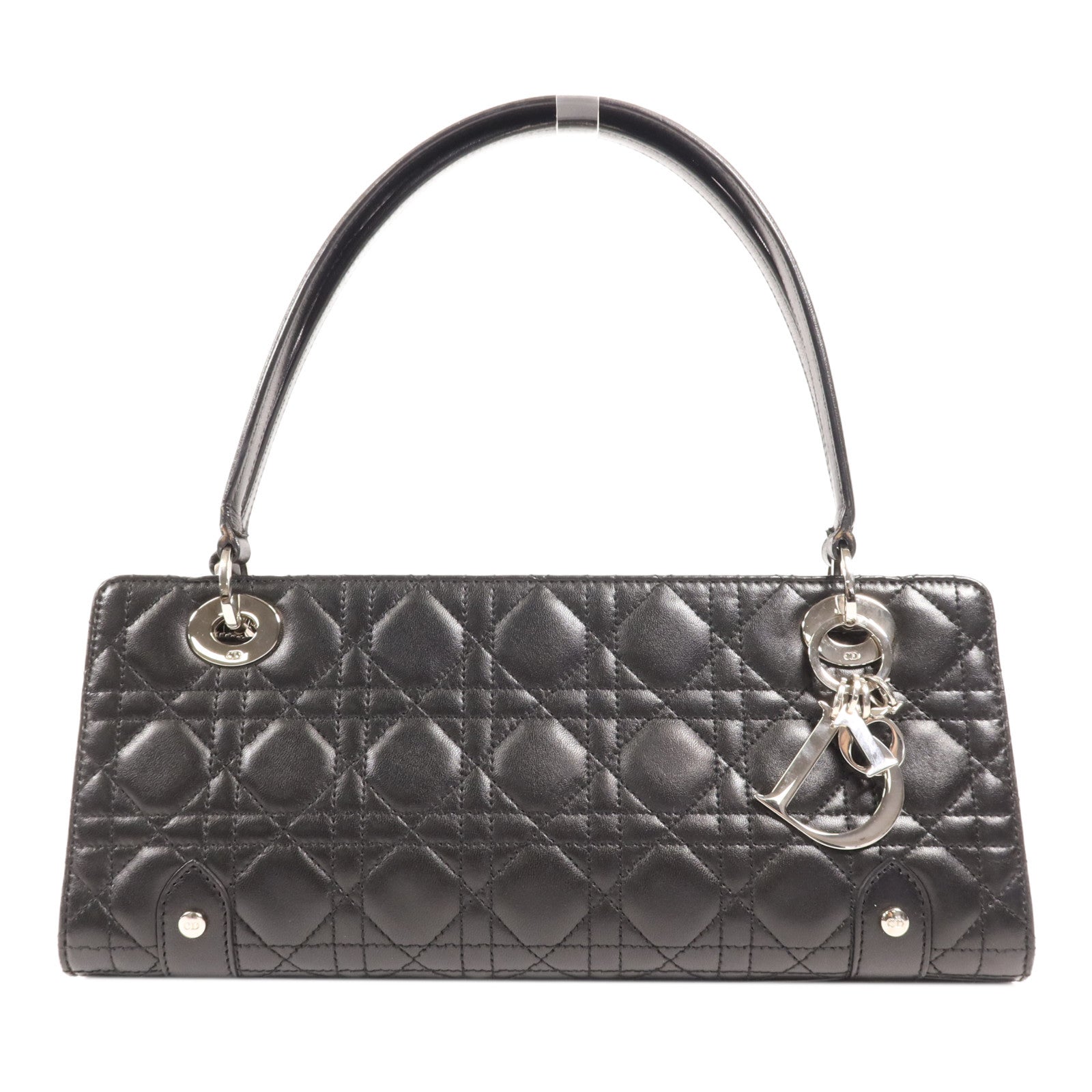 Dior 羊皮皮革Shoulder Bag銀扣肩背袋