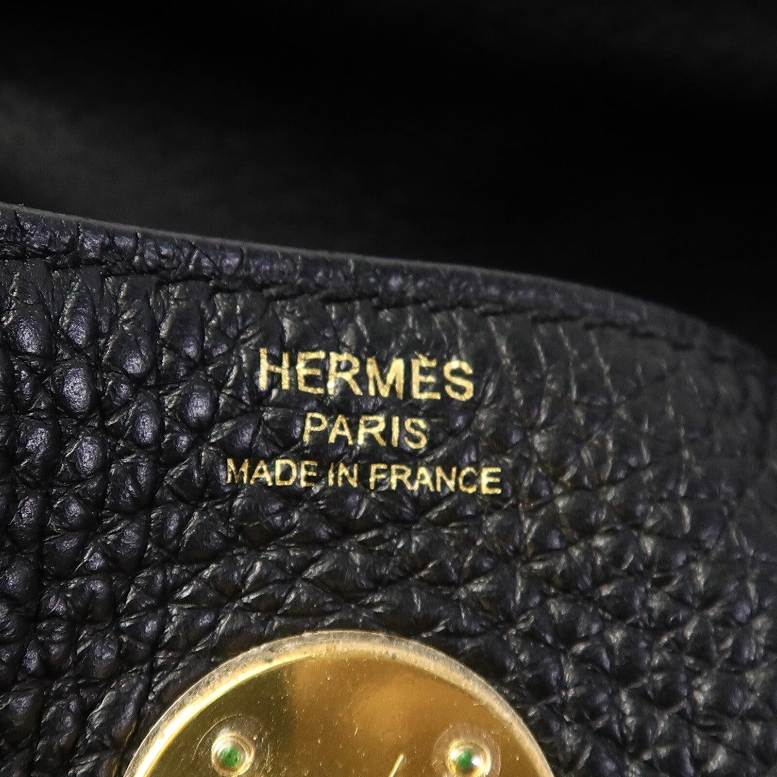 HERMES Clemence皮革Lindy 26手挽肩背兩用袋Noir