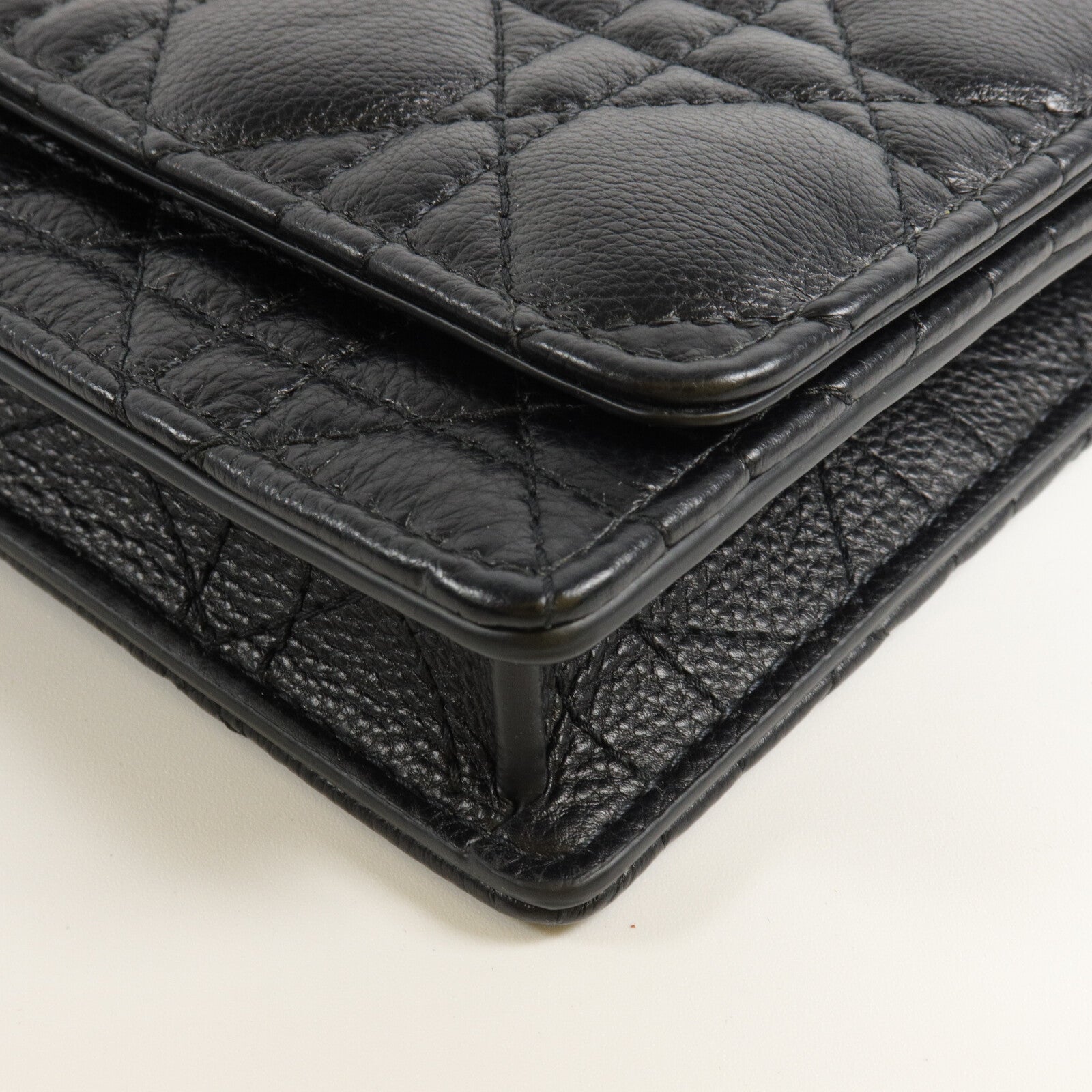 Dior Cannage皮革Caro Pouch With Chain鏈帶肩背袋