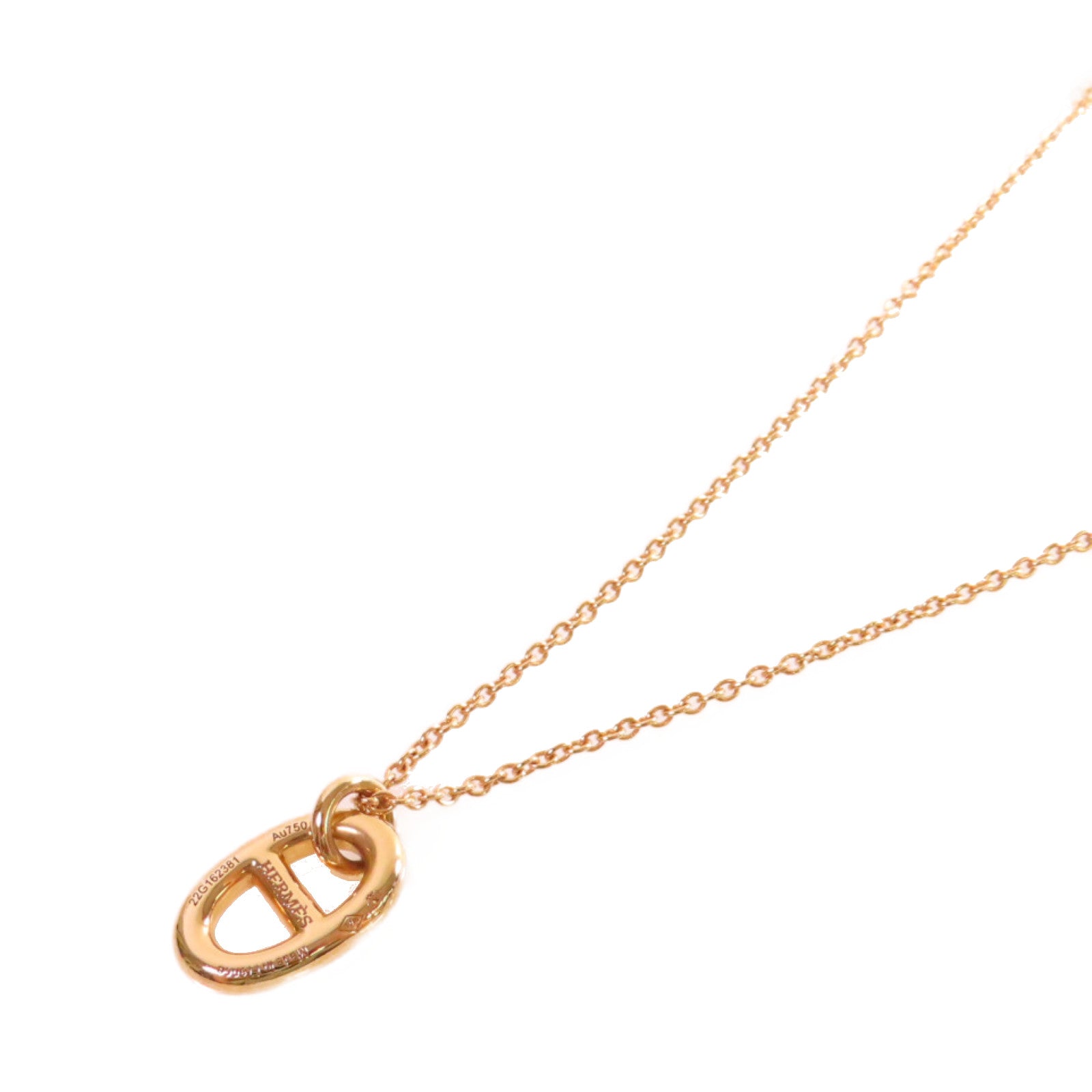 HERMES 18K玫瑰金Farandole Pendant Necklace項鏈