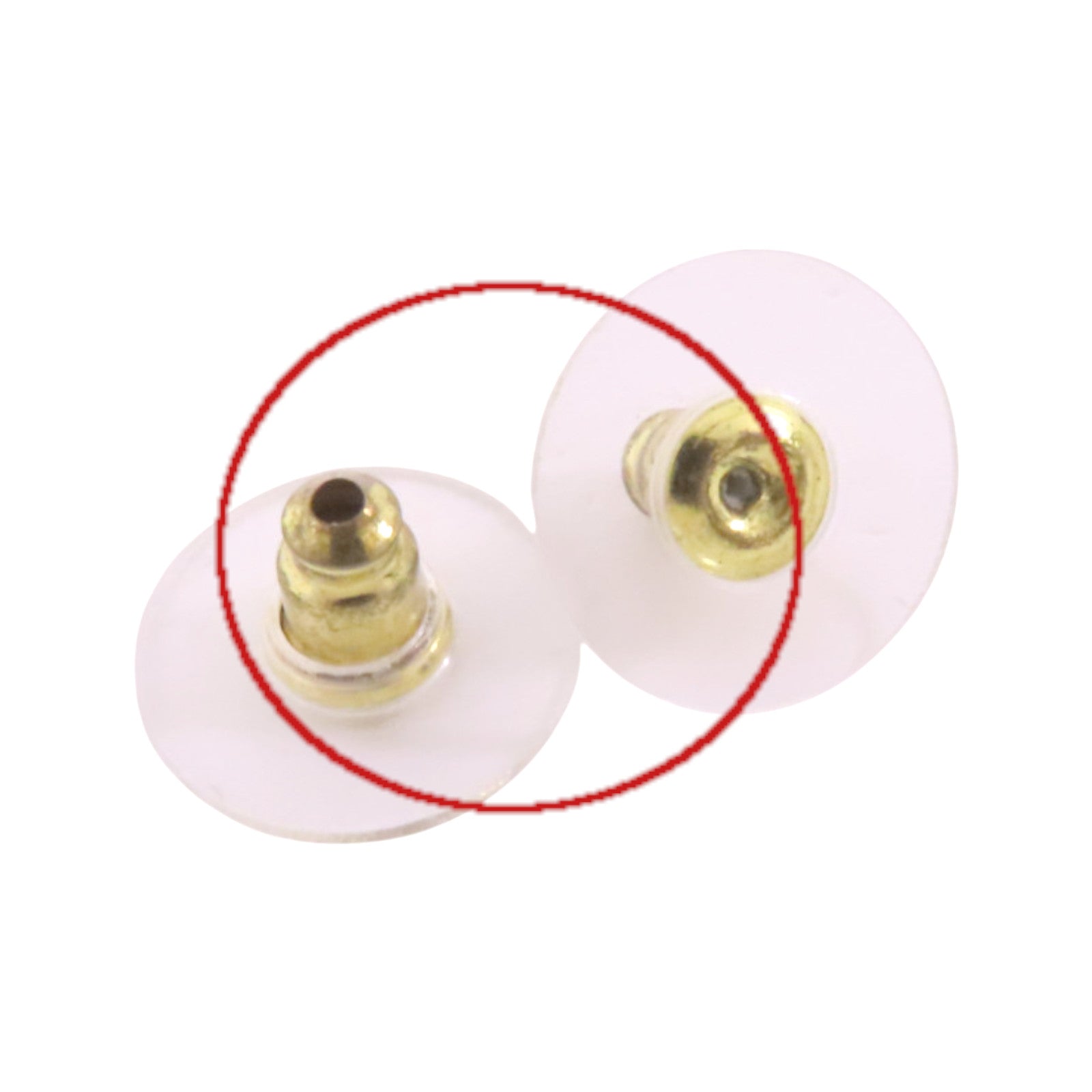 CHANEL 金屬/水鑽/PVC Earrings金扣耳環