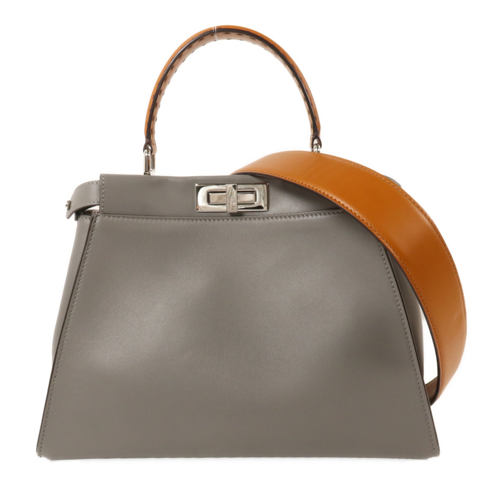 FENDI 牛皮皮革Peekaboo Medium手挽肩背兩用袋