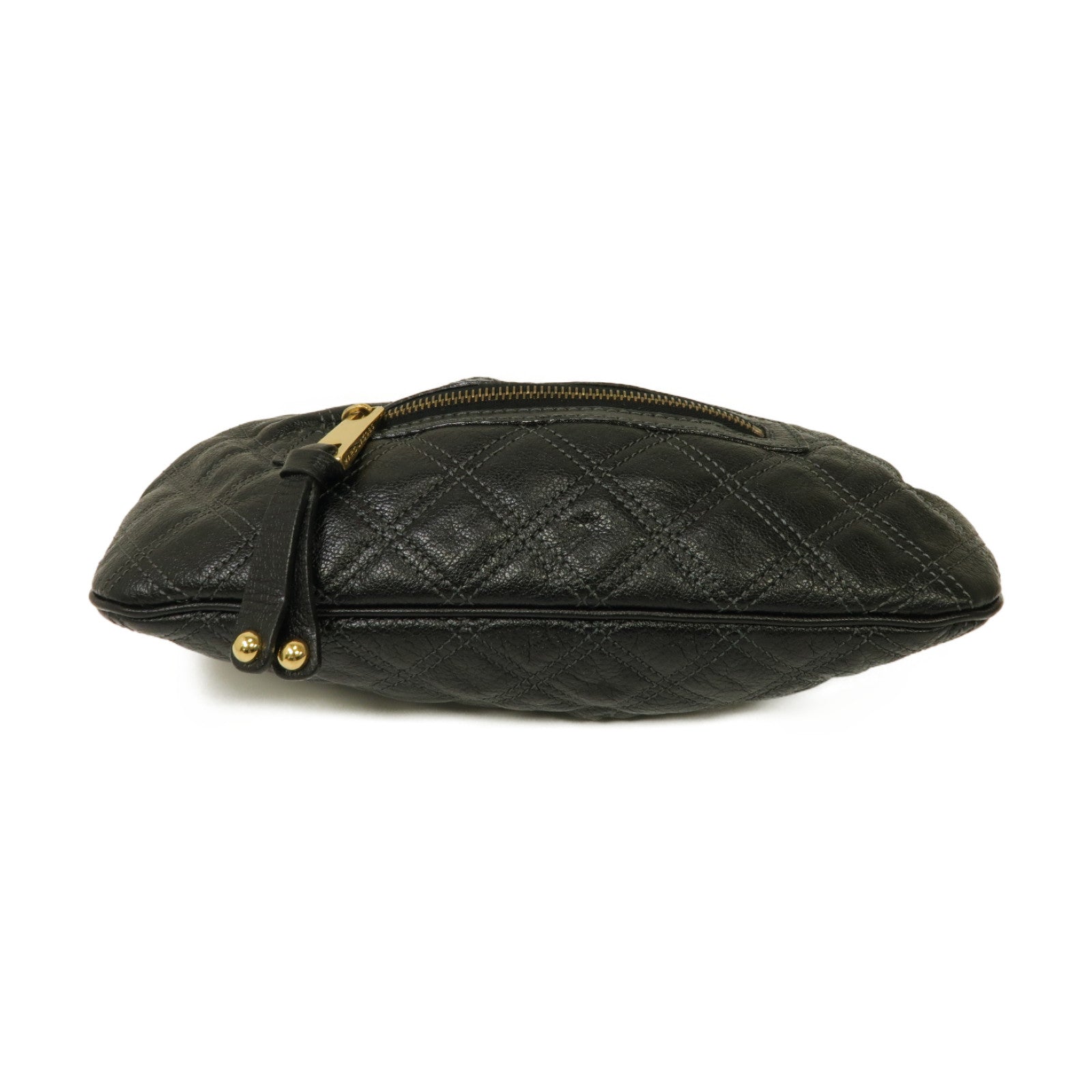 MARC JACOBS 牛皮皮革Shoulder Bag金扣鏈帶肩背袋黒色