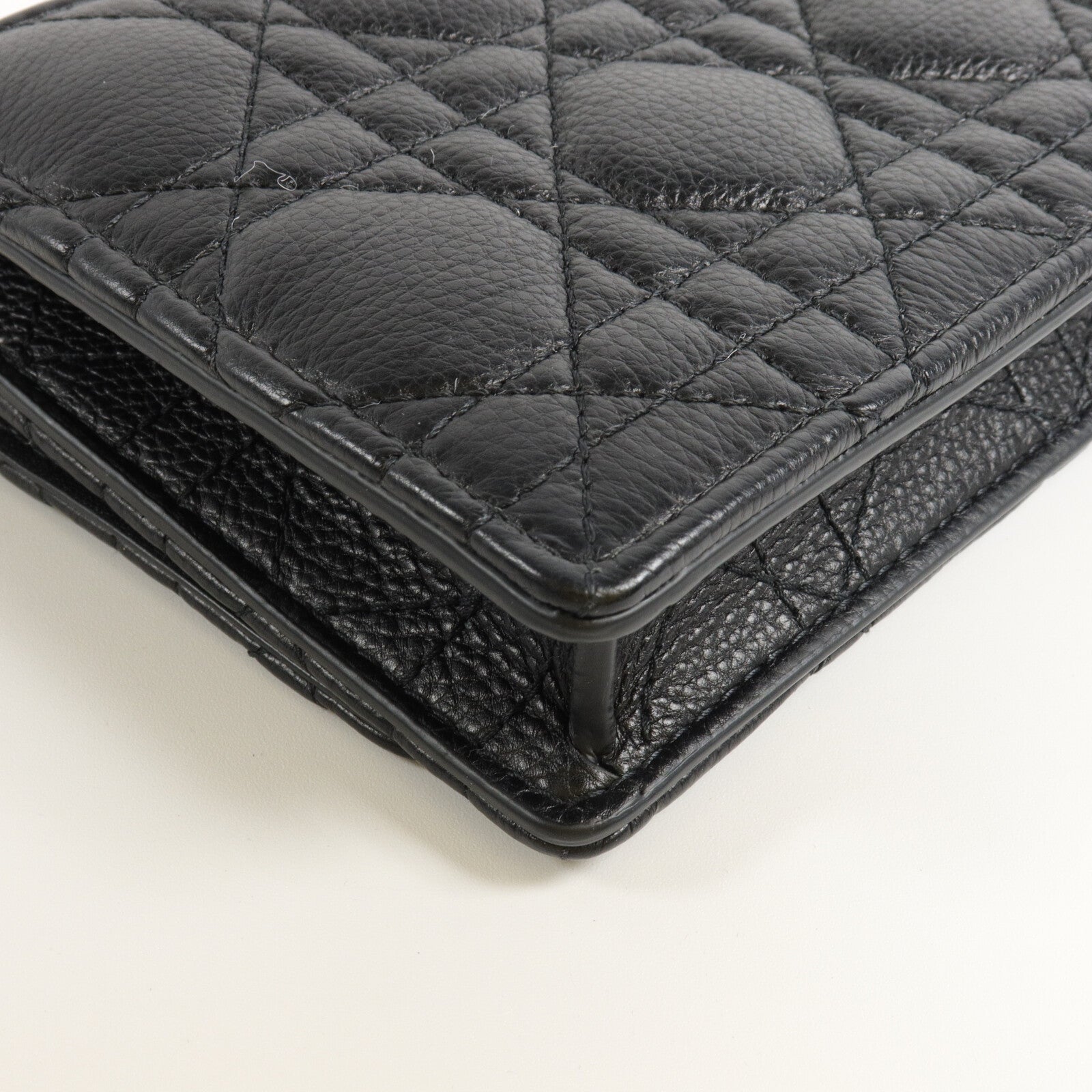 Dior Cannage皮革Caro Pouch With Chain鏈帶肩背袋