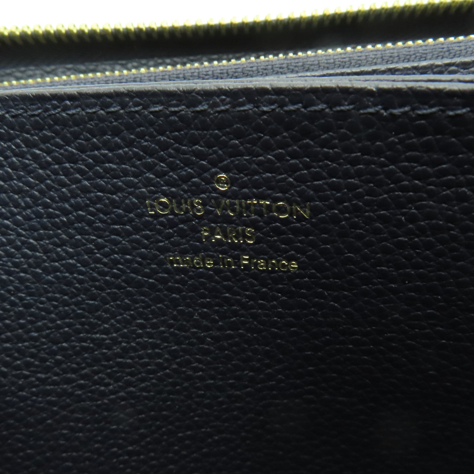 LOUIS VUITTON 【激減優惠】Monogram Empreinte Zipper Long Wallet金扣長錢包深藍色